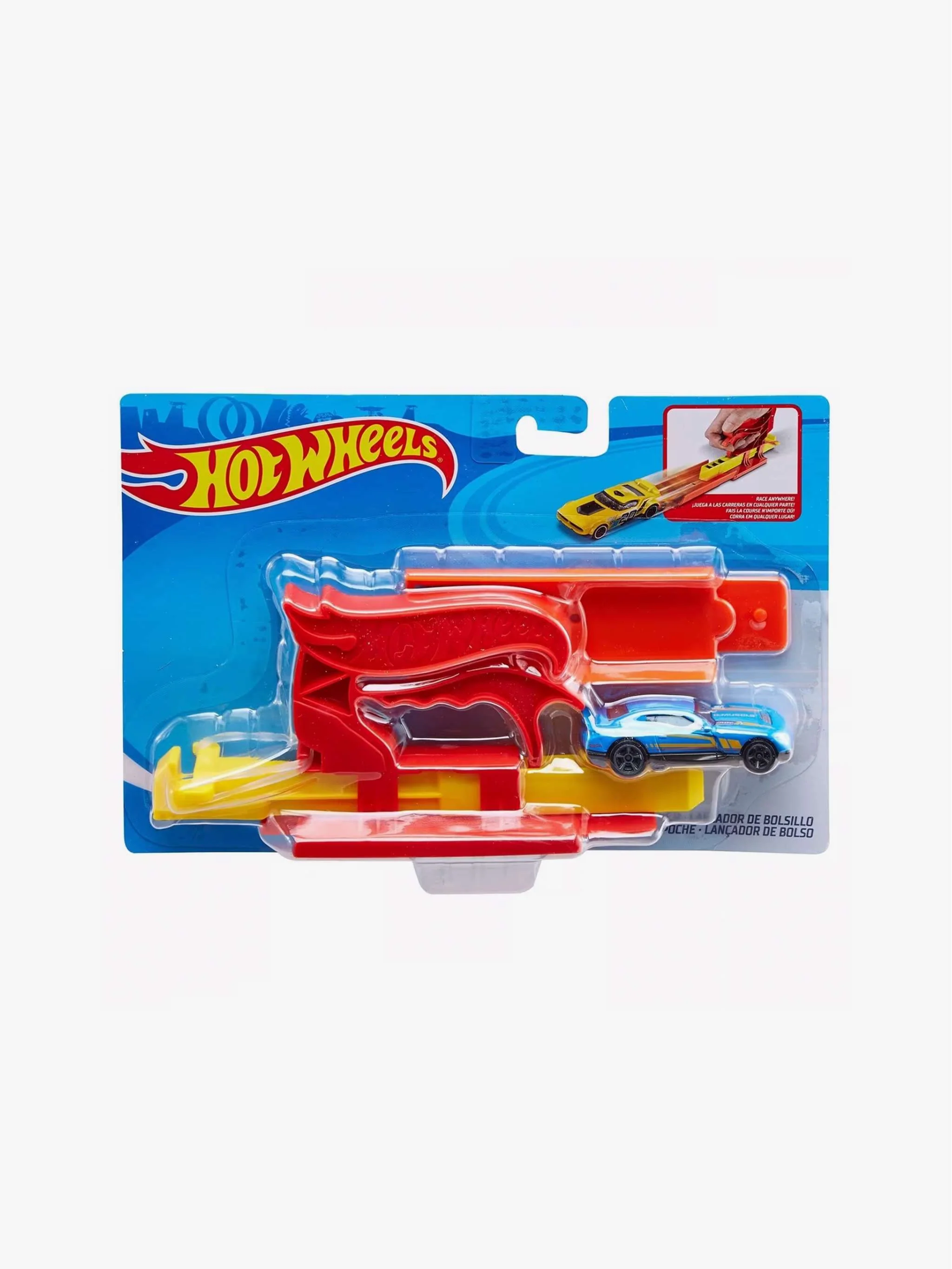 Juguete Lanzador de carros Hot Wheels - de Bolsillo, lanzador portátil y juego de velocidad, para Niños - Image 2