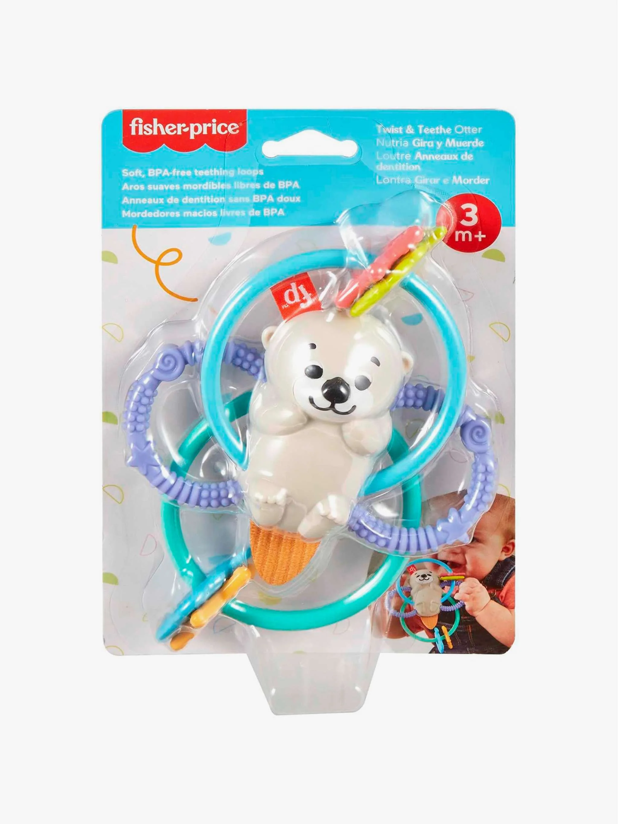 Juguete Nutria Juega Y Muerde Fisher Price, juguete interactivo y estimulación oral, Para Bebés - Image 3