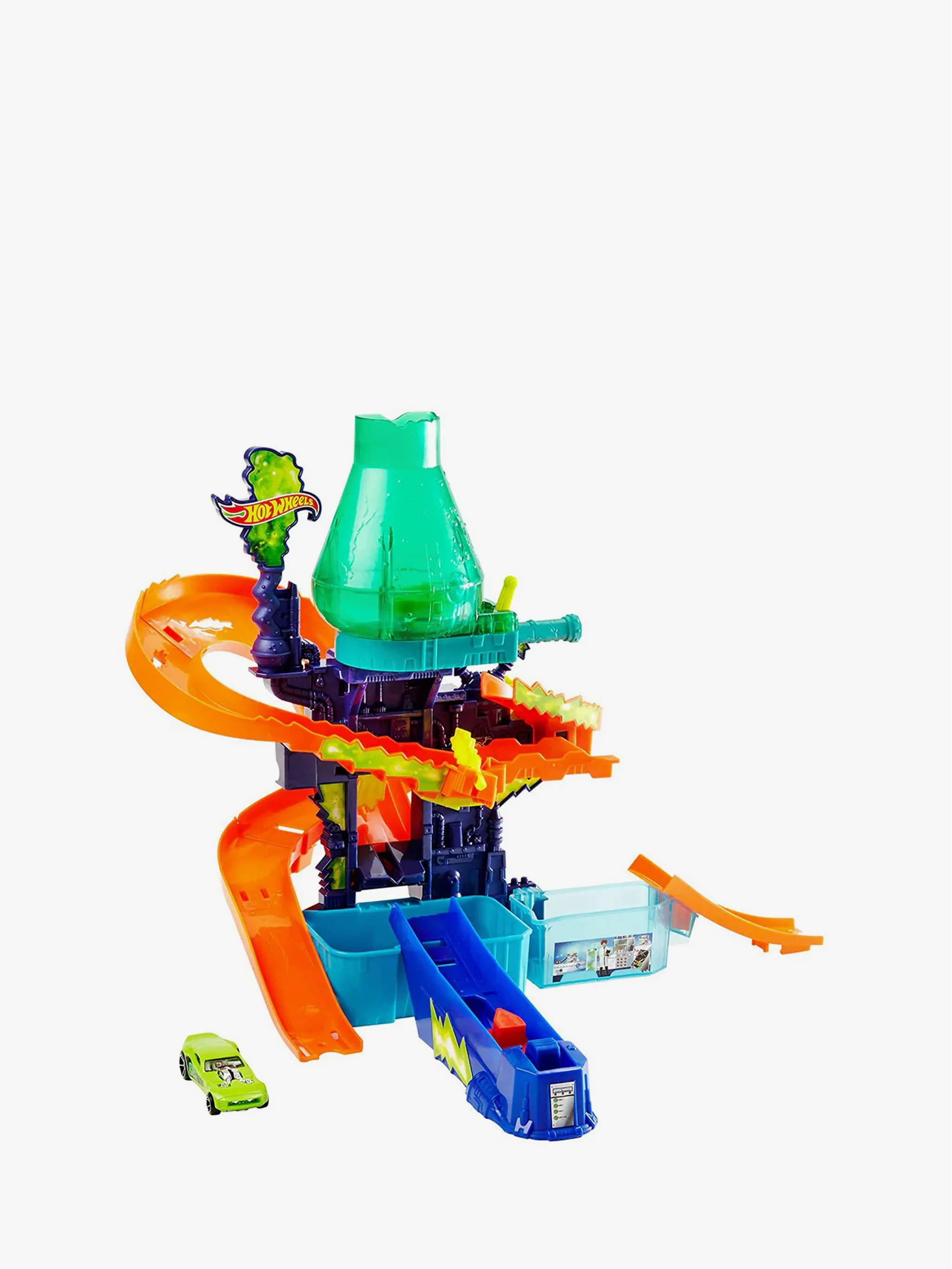 Juguete Pista Hot Wheels En forma de Lab, circuito creativo y construcción, para Niños