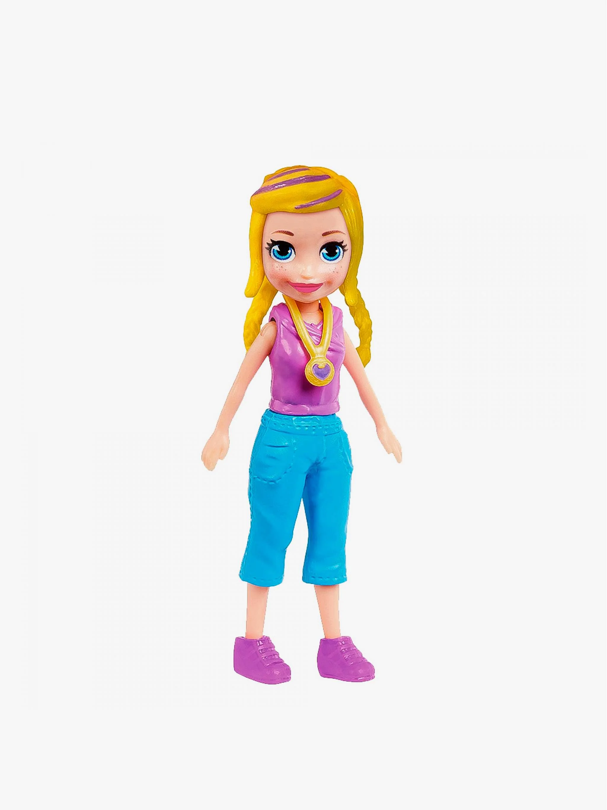 Juguete Polly Pocket Tubo de modas giratorio en forma de Perrito, set de moda y juego simbólico, para Niña