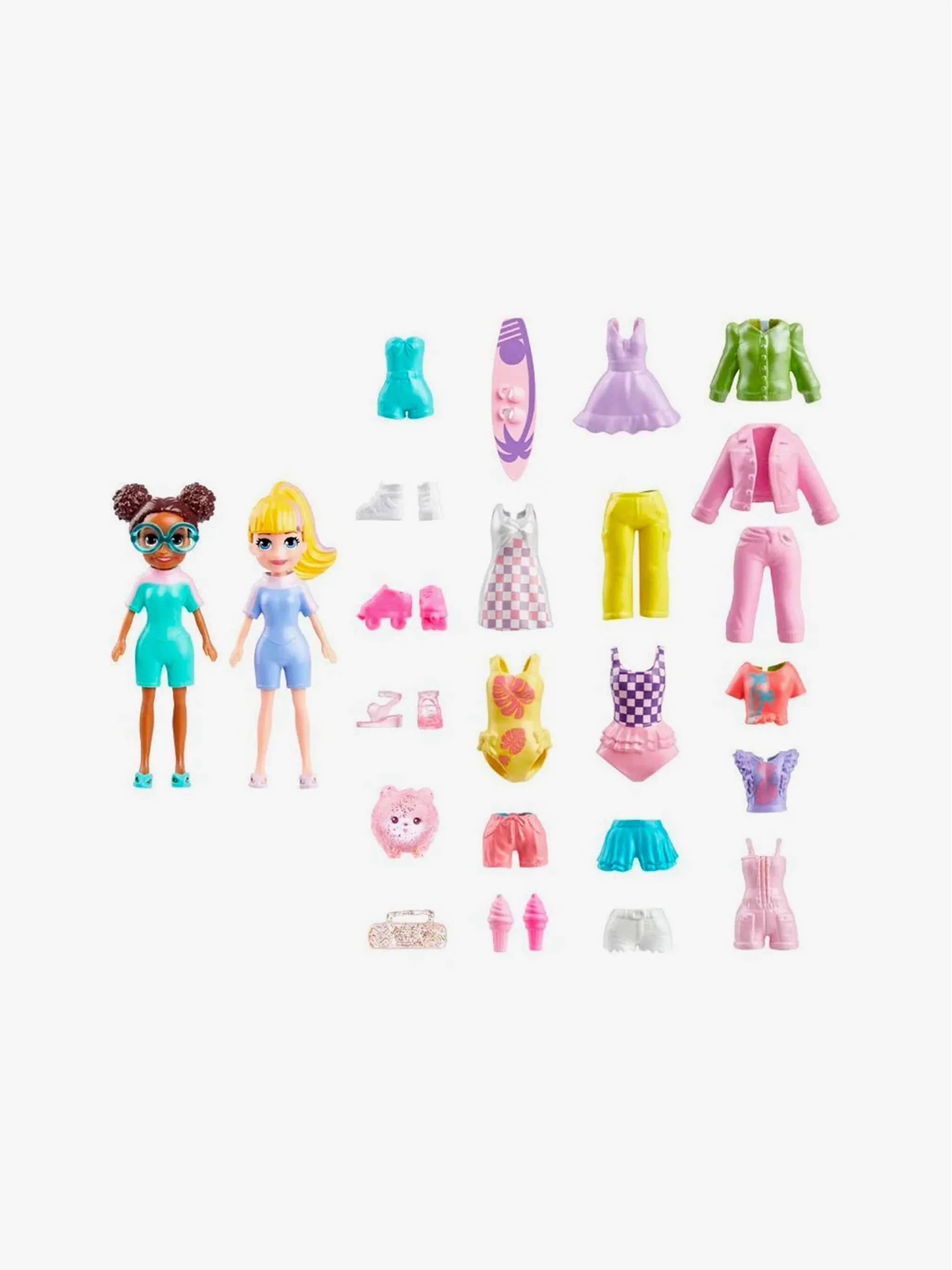 Juguete Polly Pocket surf fashion pack, set de moda y juego simbólico, para Niña - Image 2