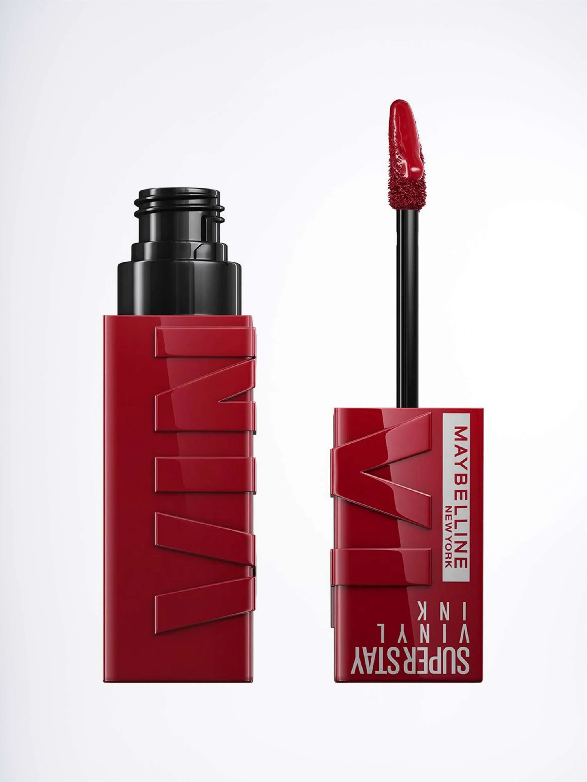 Labial líquido Super Stay Vinyl Ink Lippy, acabado vinilo y tono coral