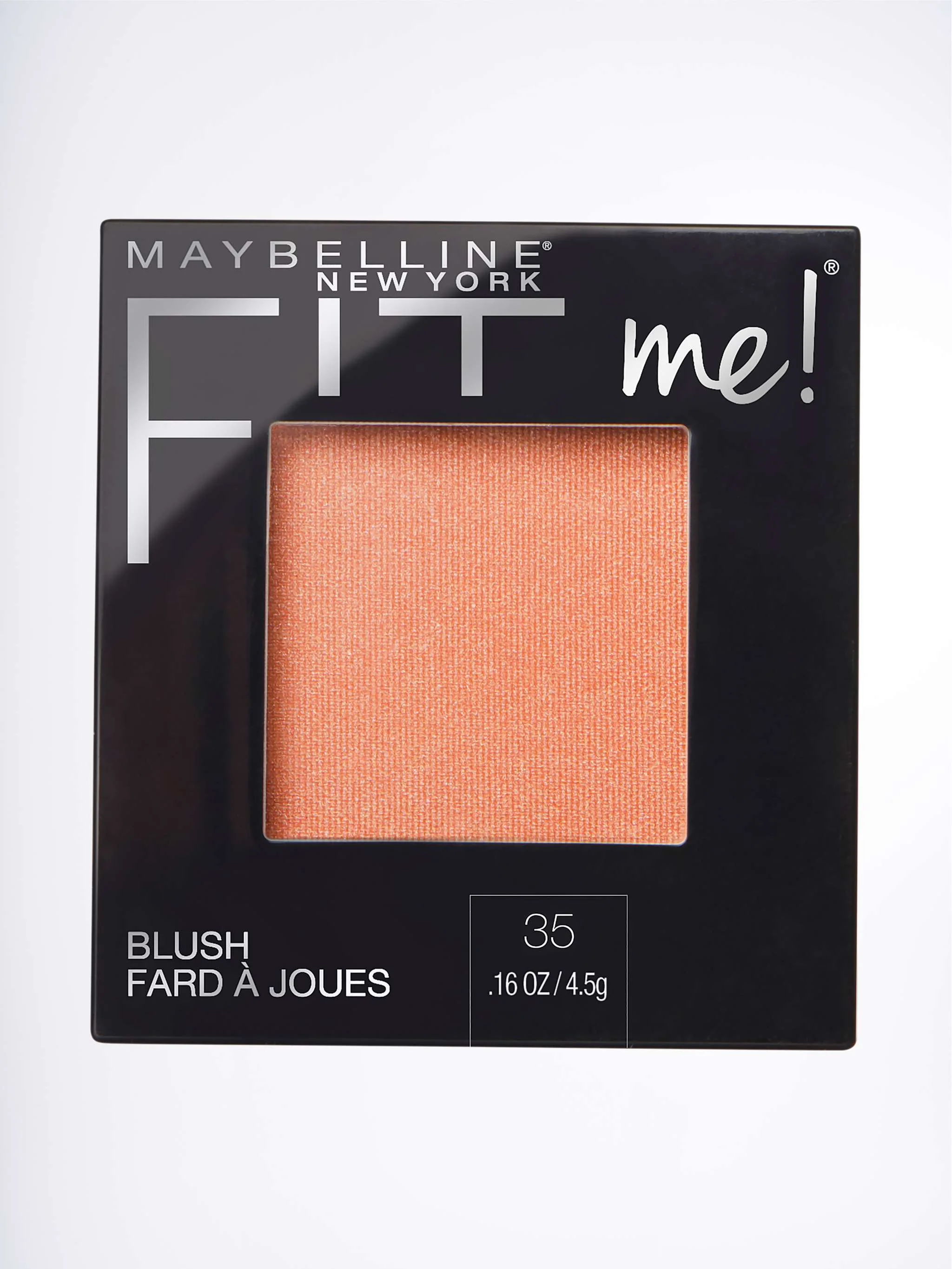 Rubor compacto Fit Me Coral, acabado natural y tono durazno