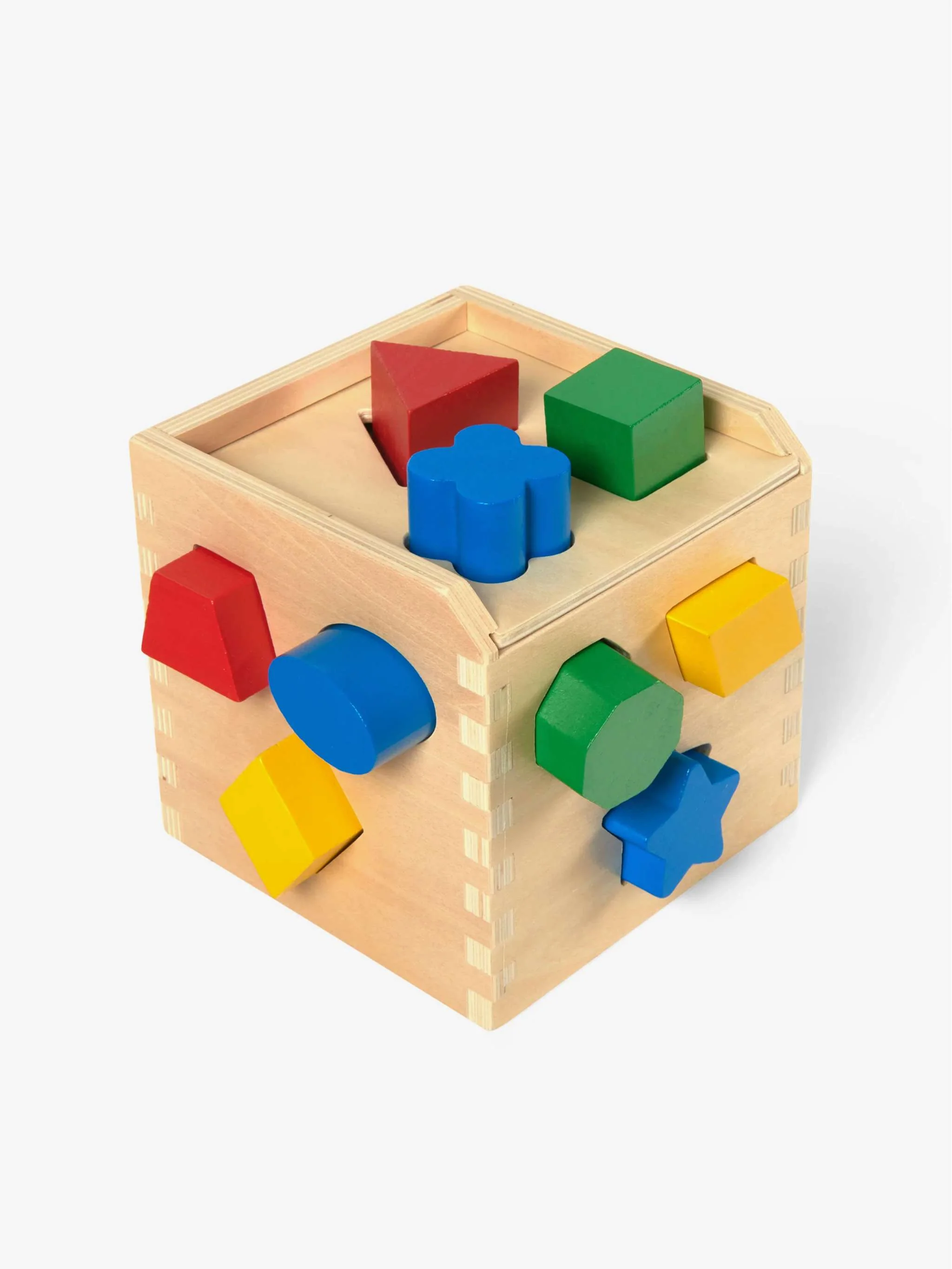 Juguete Cubo clasificador de formas, desarrollo sensorial y coordinación, Para Bebés - Image 2
