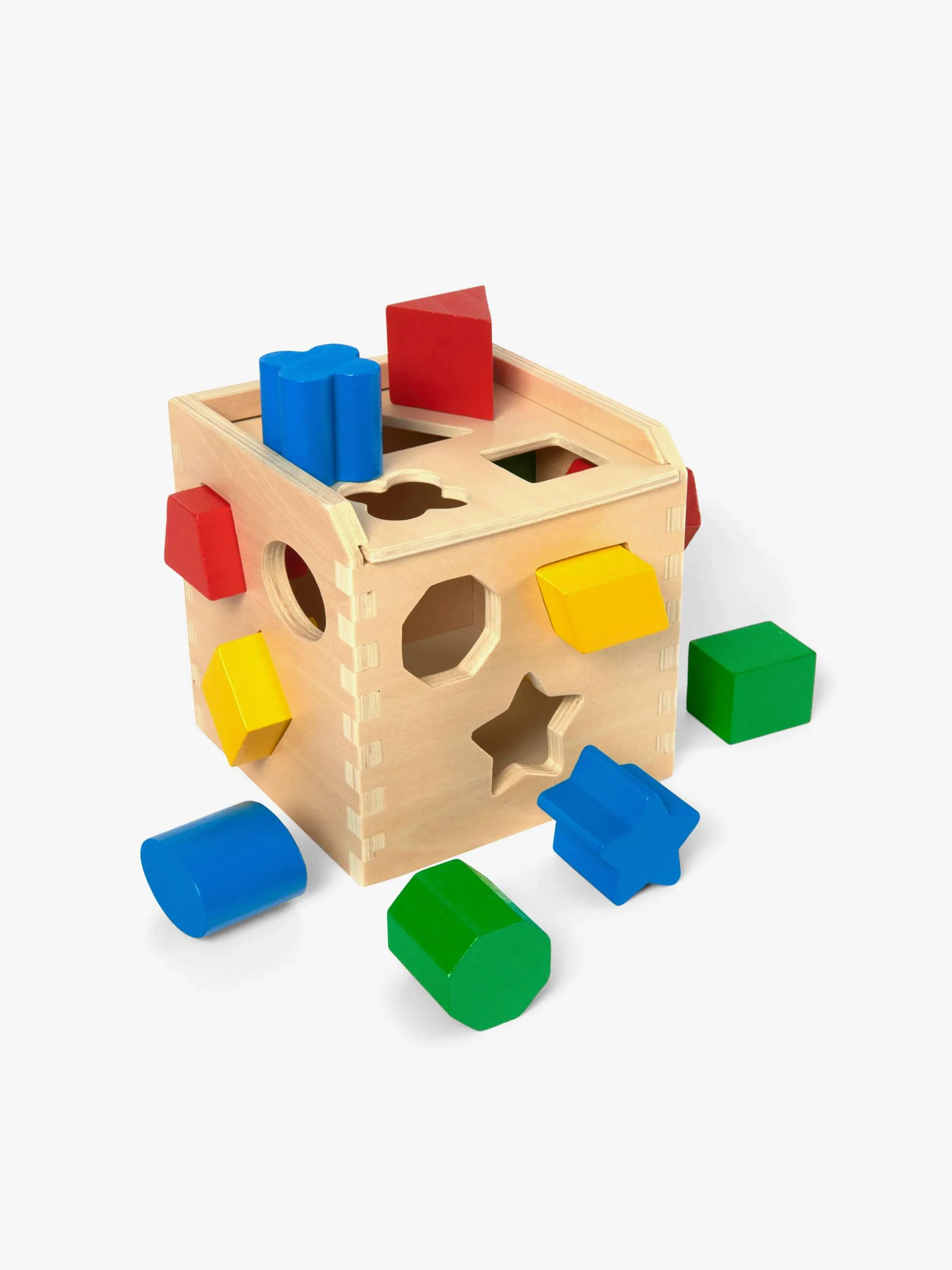 Juguete Cubo clasificador de formas, desarrollo sensorial y coordinación, Para Bebés - Image 3