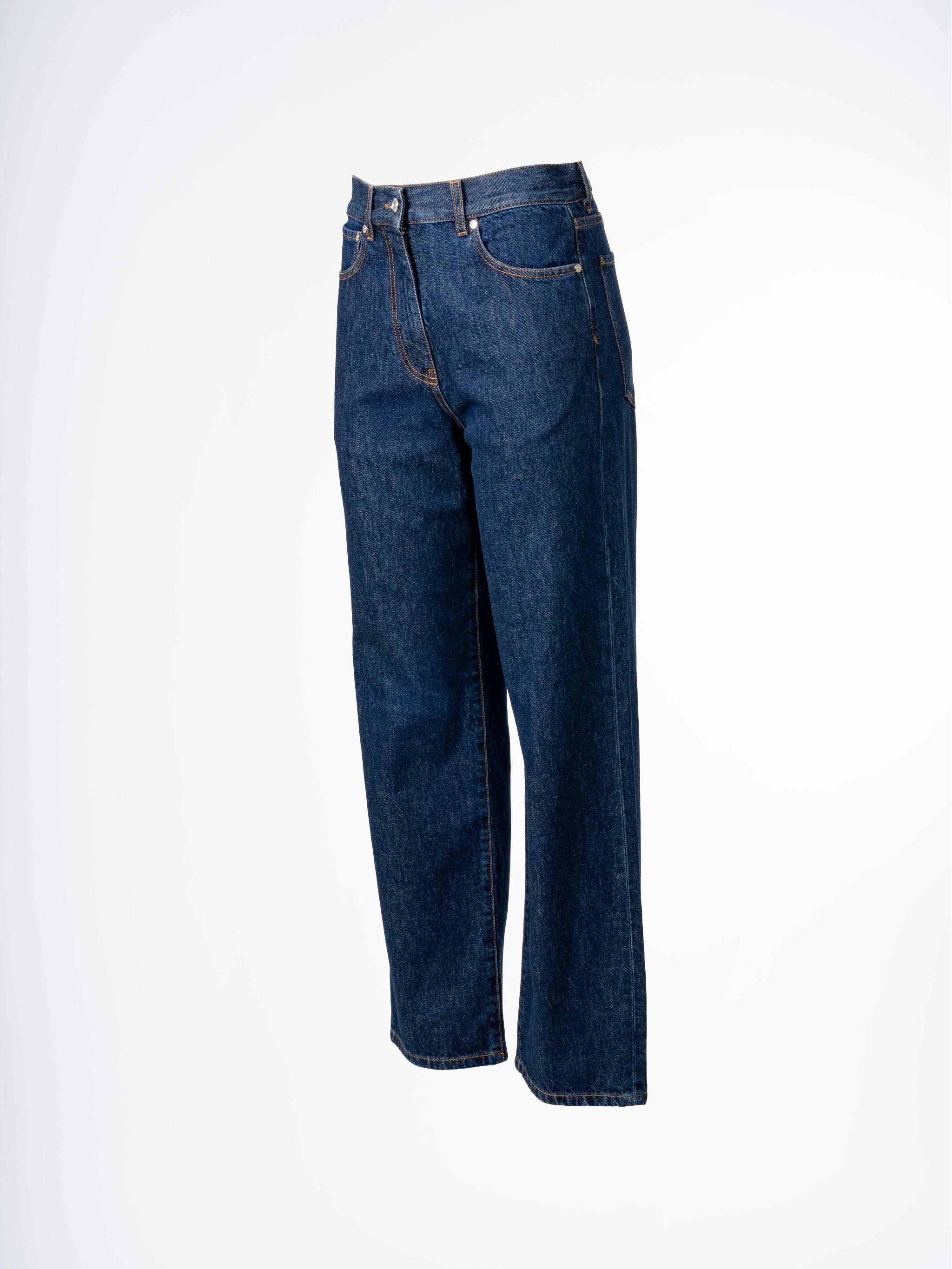 Pantalón bota ancha, color azul, para Damas - Image 3