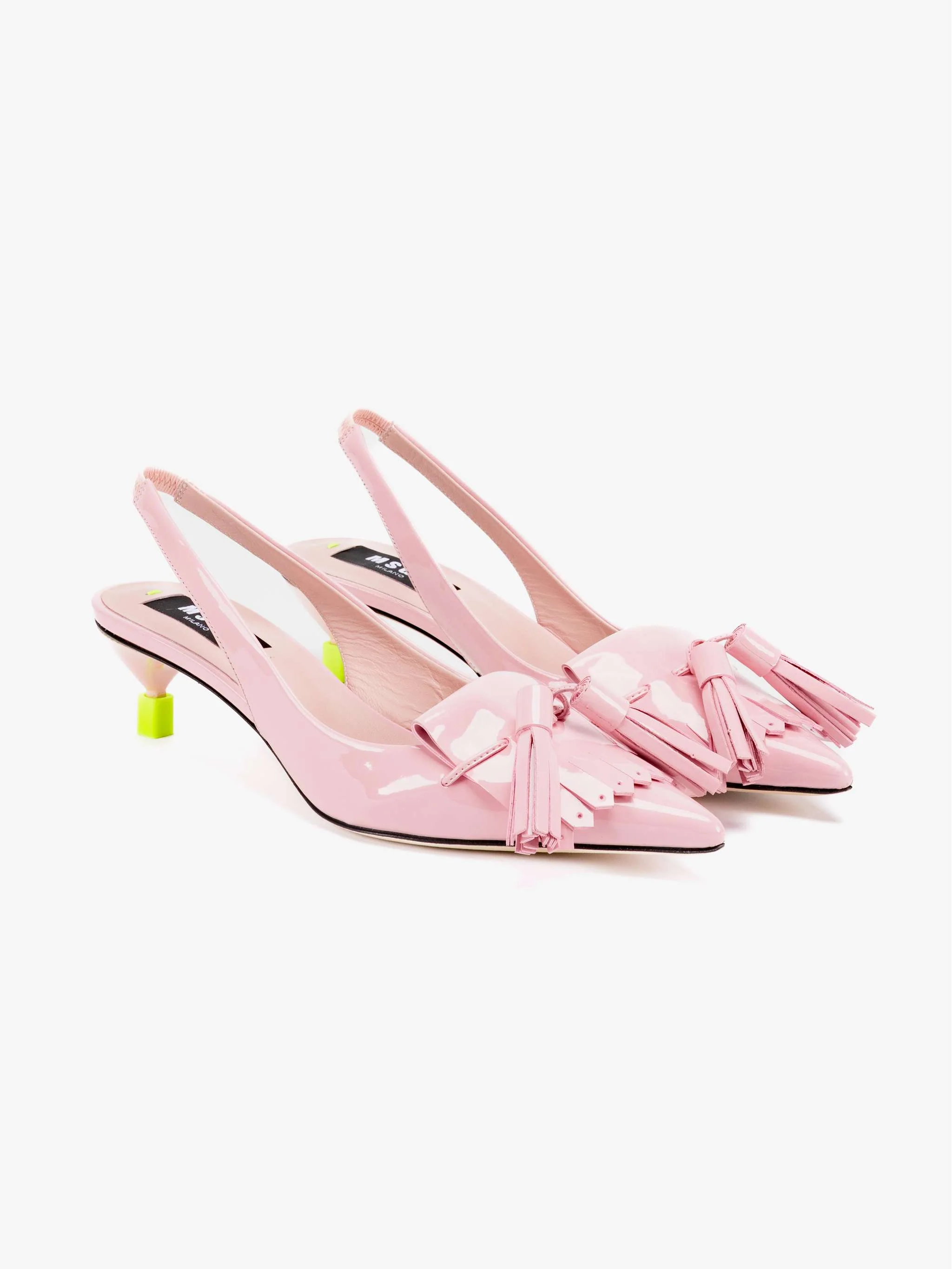 Sandalias con tacón, color rosado, para Damas - Image 3