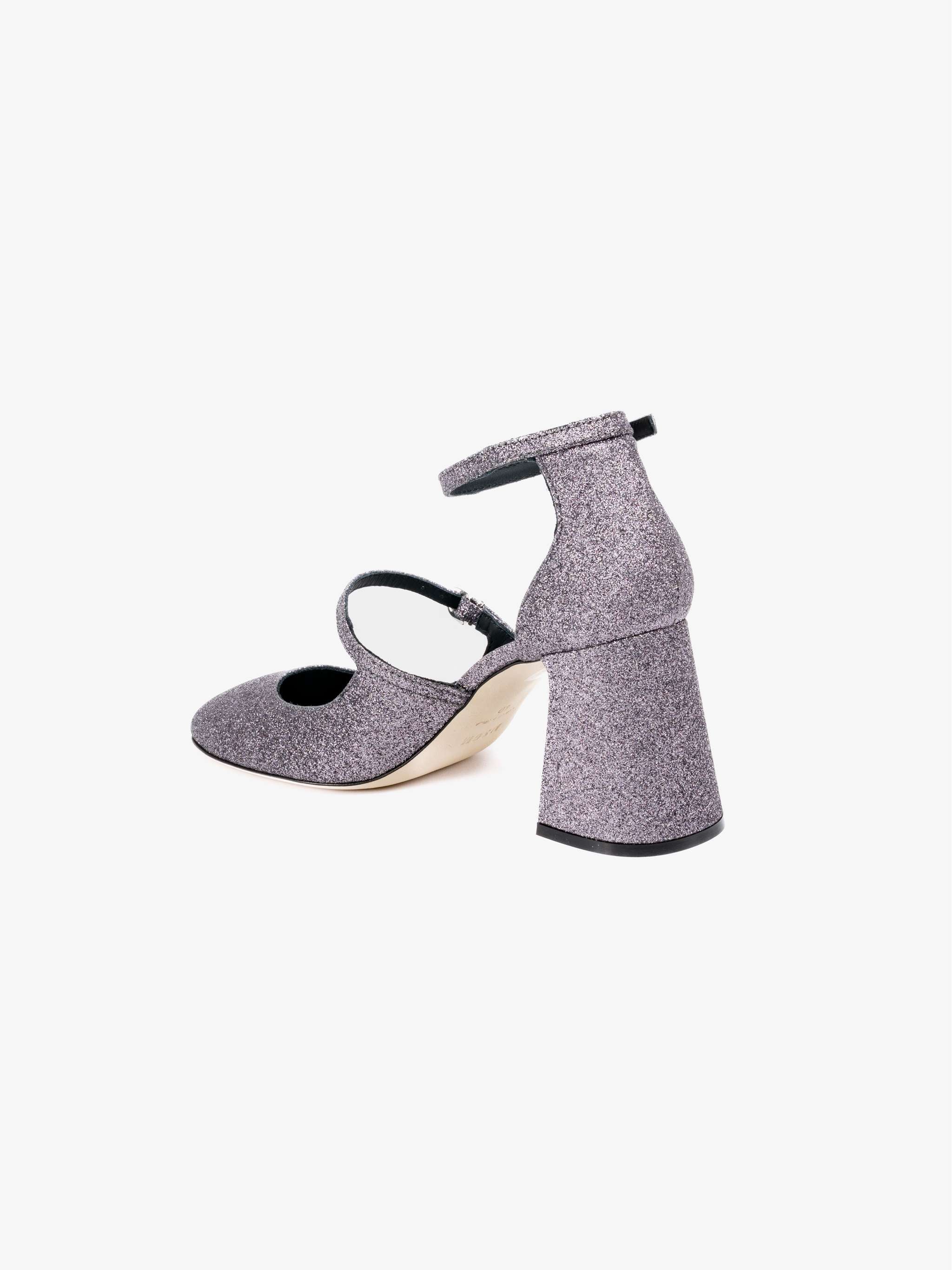 Tacones Glitter, color plateado, para Damas - Image 3