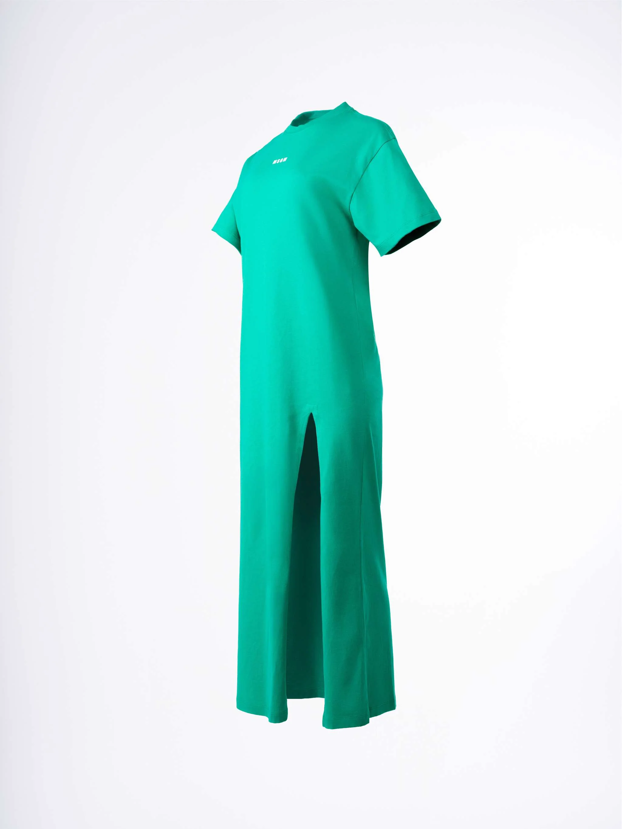 Vestido largo unicolor, color verde esmeralda, para Damas - Image 2