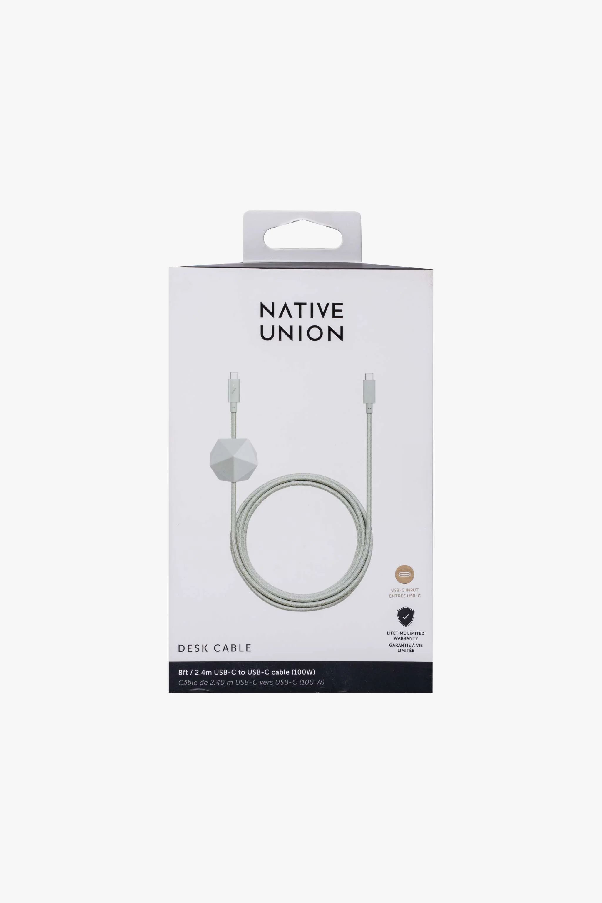 Cable cargador Native Union 2.4M USB-C a USB-C, carga rápida, trenzado reforzado - Image 4