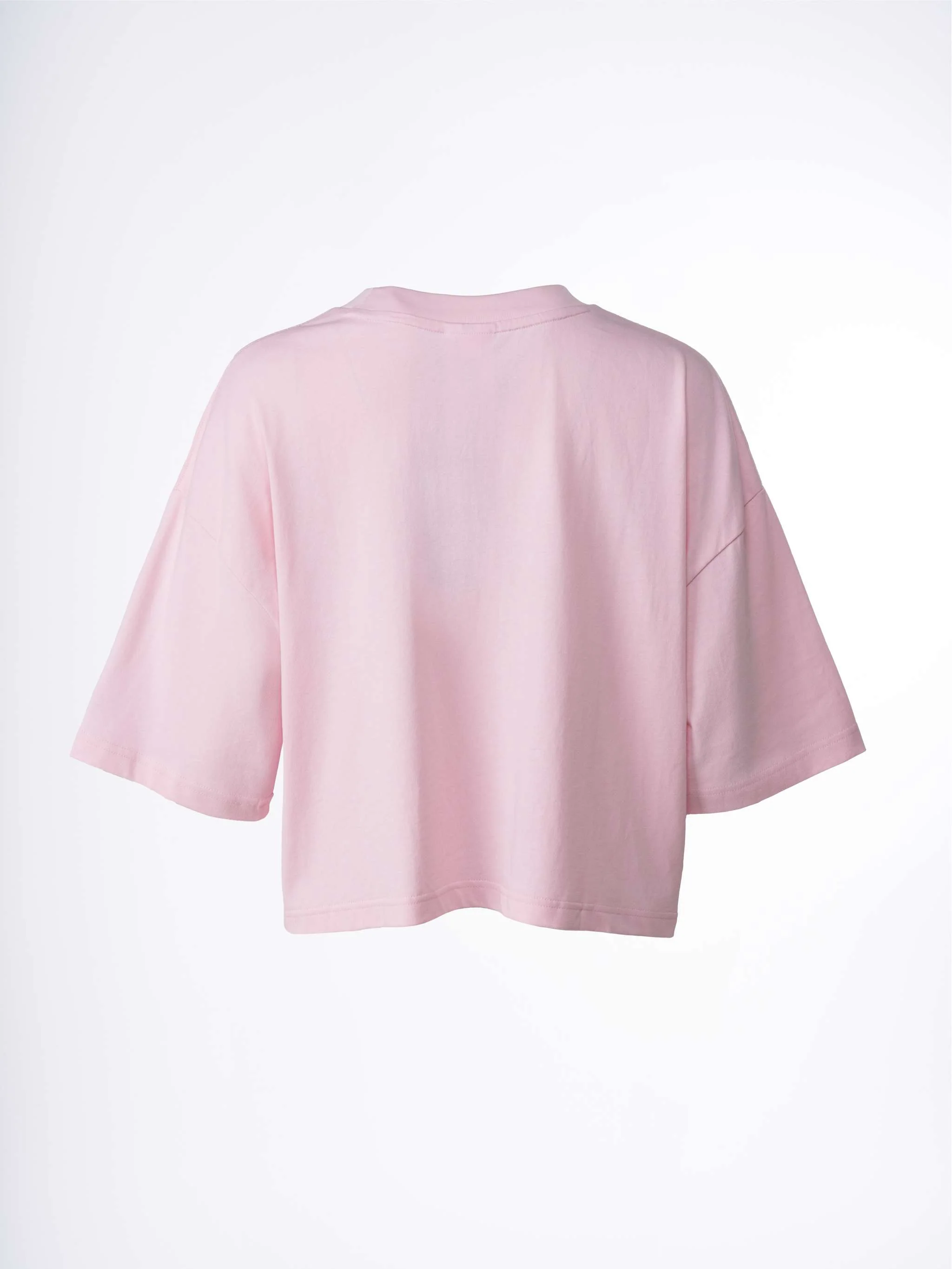 Camiseta manga corta New Balance X Face Oka Left Chest, color rosado, para Damas - Image 2