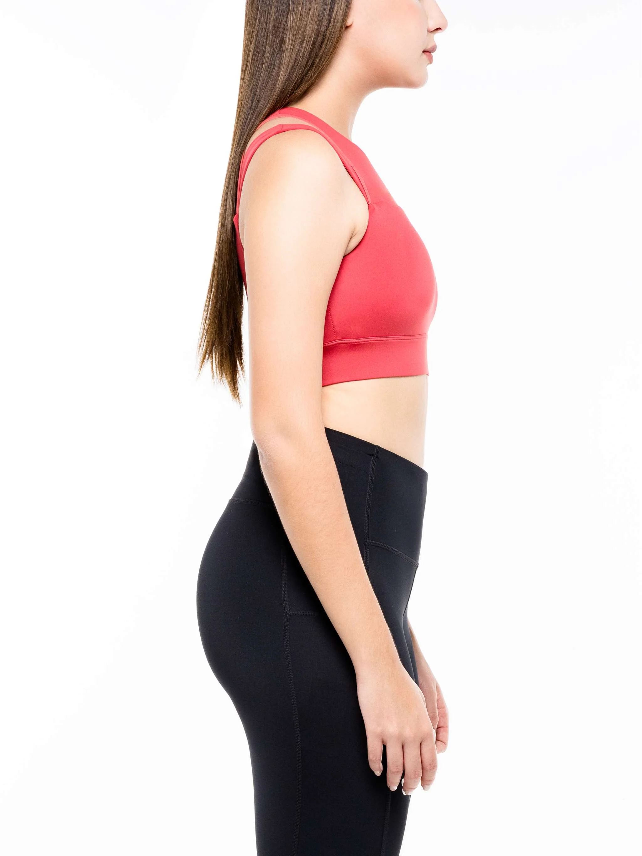 Sostén deportivo mujer New Balance Shaped Shield, color rosa vieja, para Damas - Image 3