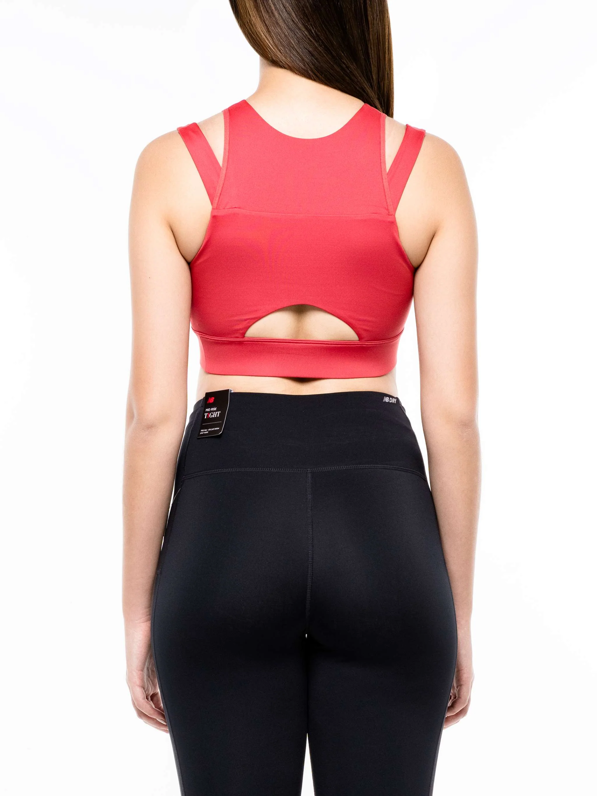 Sostén deportivo mujer New Balance Shaped Shield, color rosa vieja, para Damas - Image 4