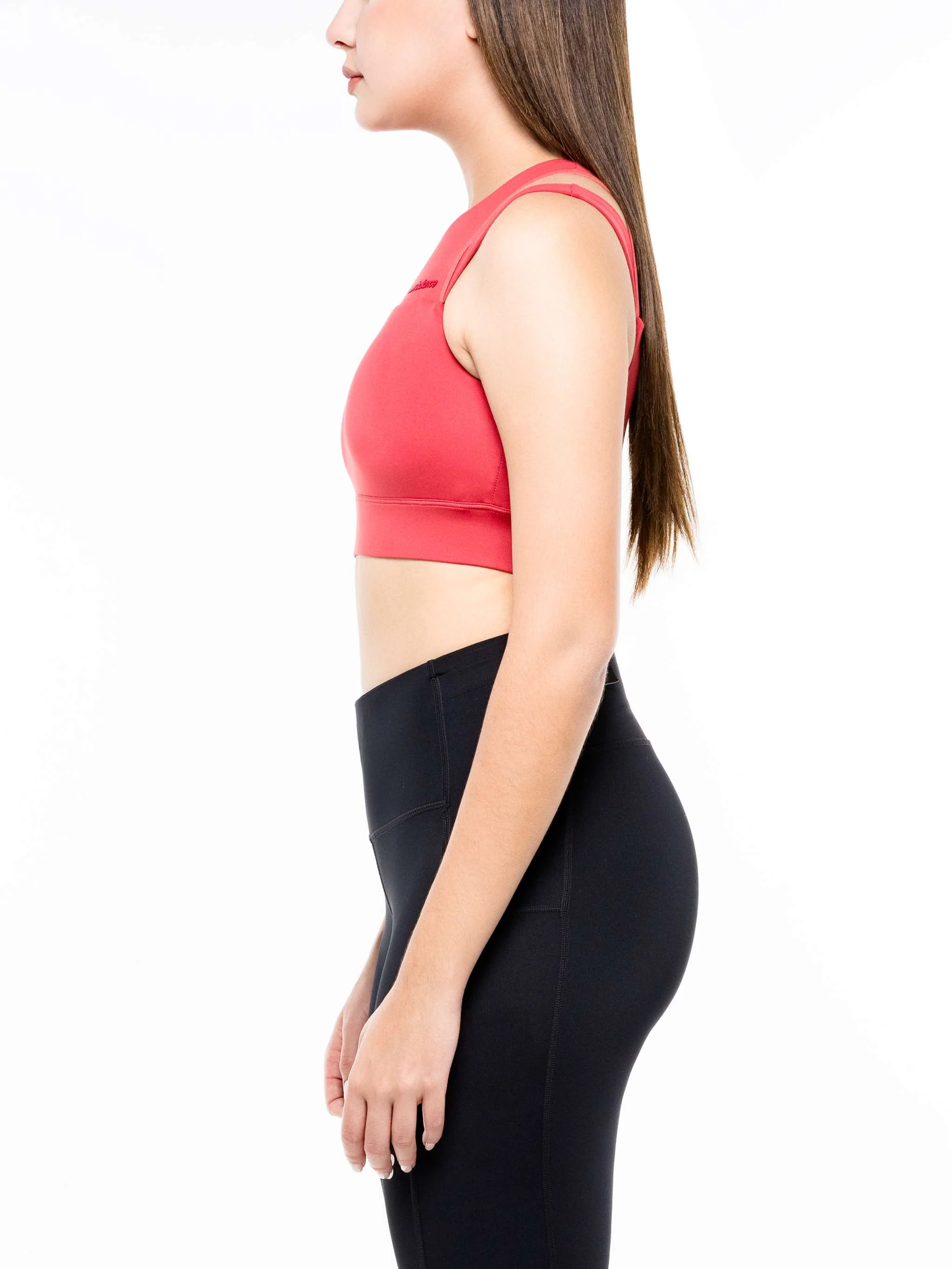 Sostén deportivo mujer New Balance Shaped Shield, color rosa vieja, para Damas - Image 5