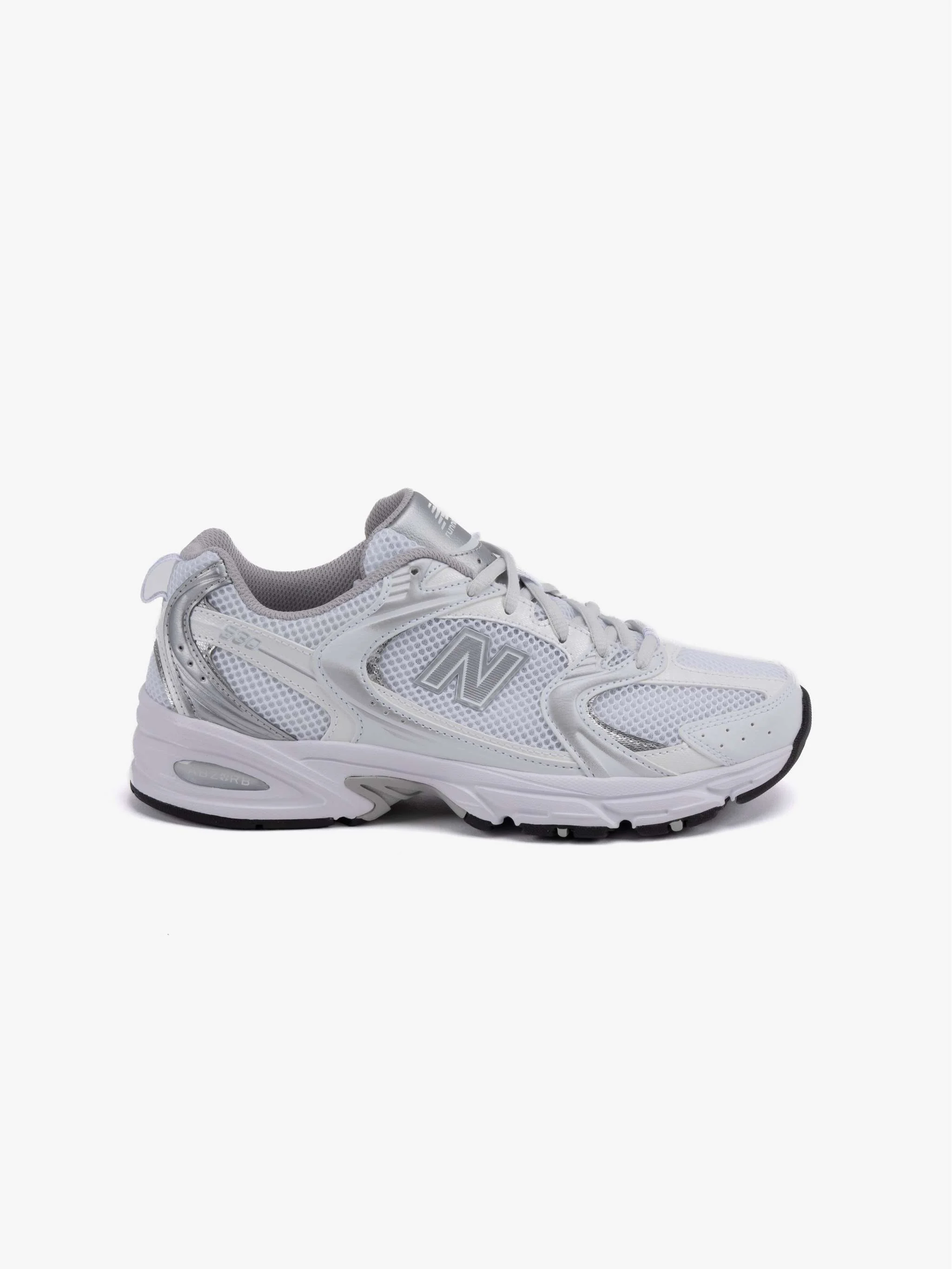 Zapatos deportivos Lifestconle 530, color blanco con plateado, para Caballeros