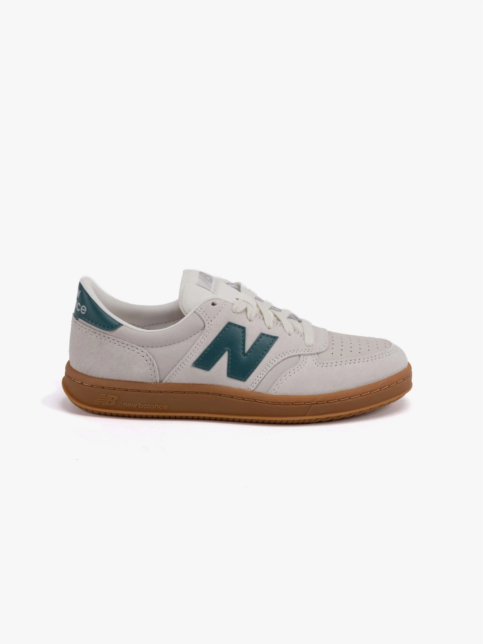 Zapatos deportivos Lifestyle New Balance T500 Classics, color blanco con verde, para Caballeros