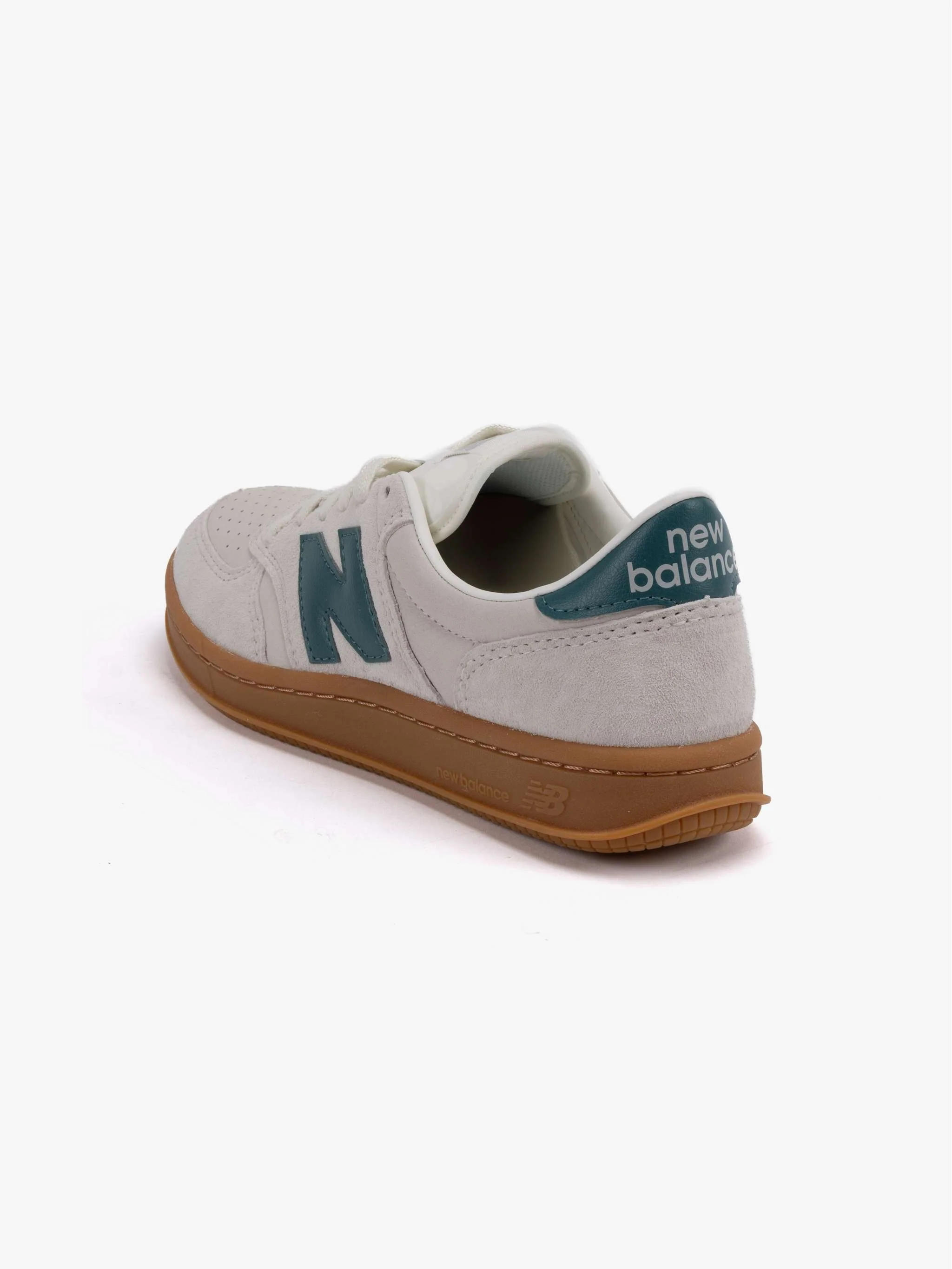 Zapatos deportivos Lifestyle New Balance T500 Classics, color blanco con verde, para Caballeros - Image 3