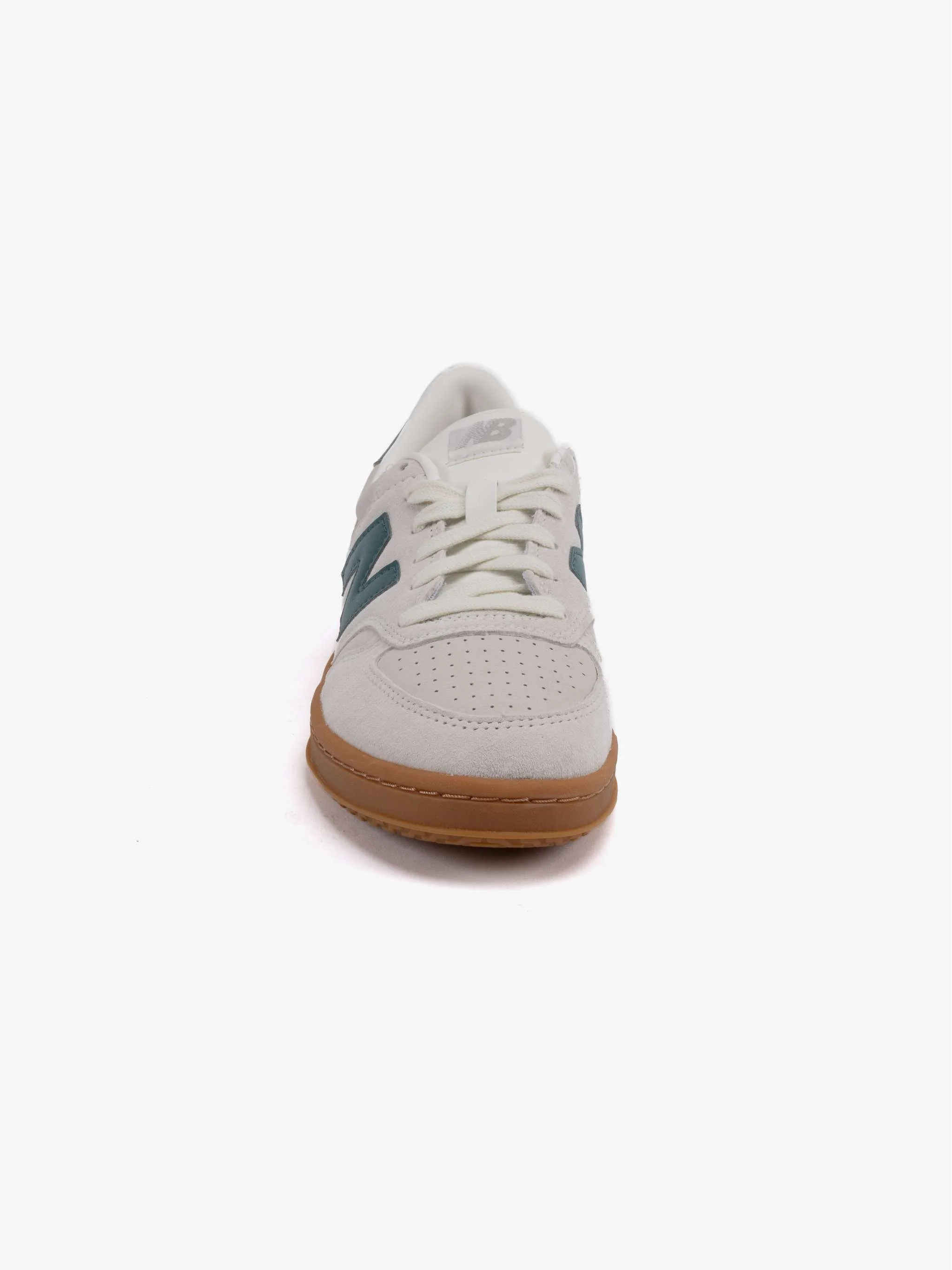 Zapatos deportivos Lifestyle New Balance T500 Classics, color blanco con verde, para Caballeros - Image 4