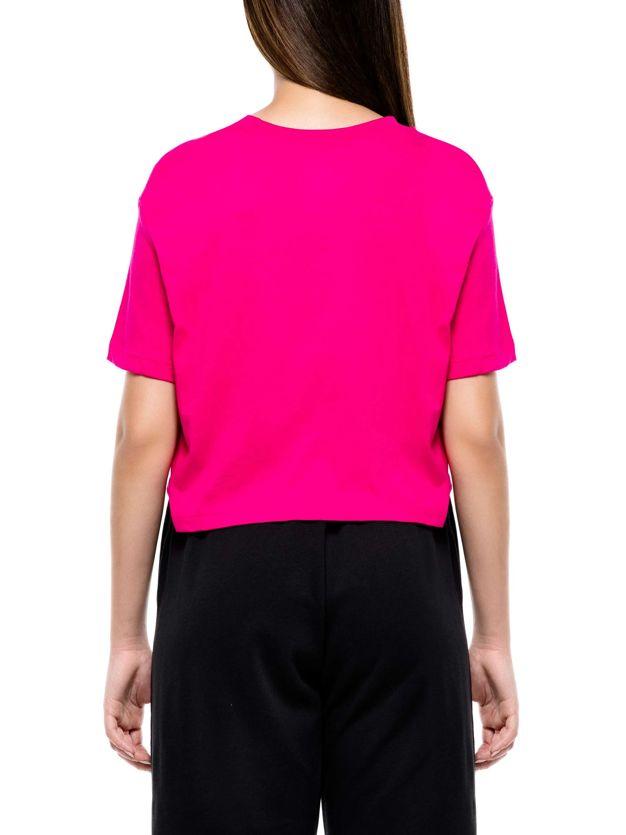 Franela manga corta Essentials Icon, color fucsia, para Damas - Image 4