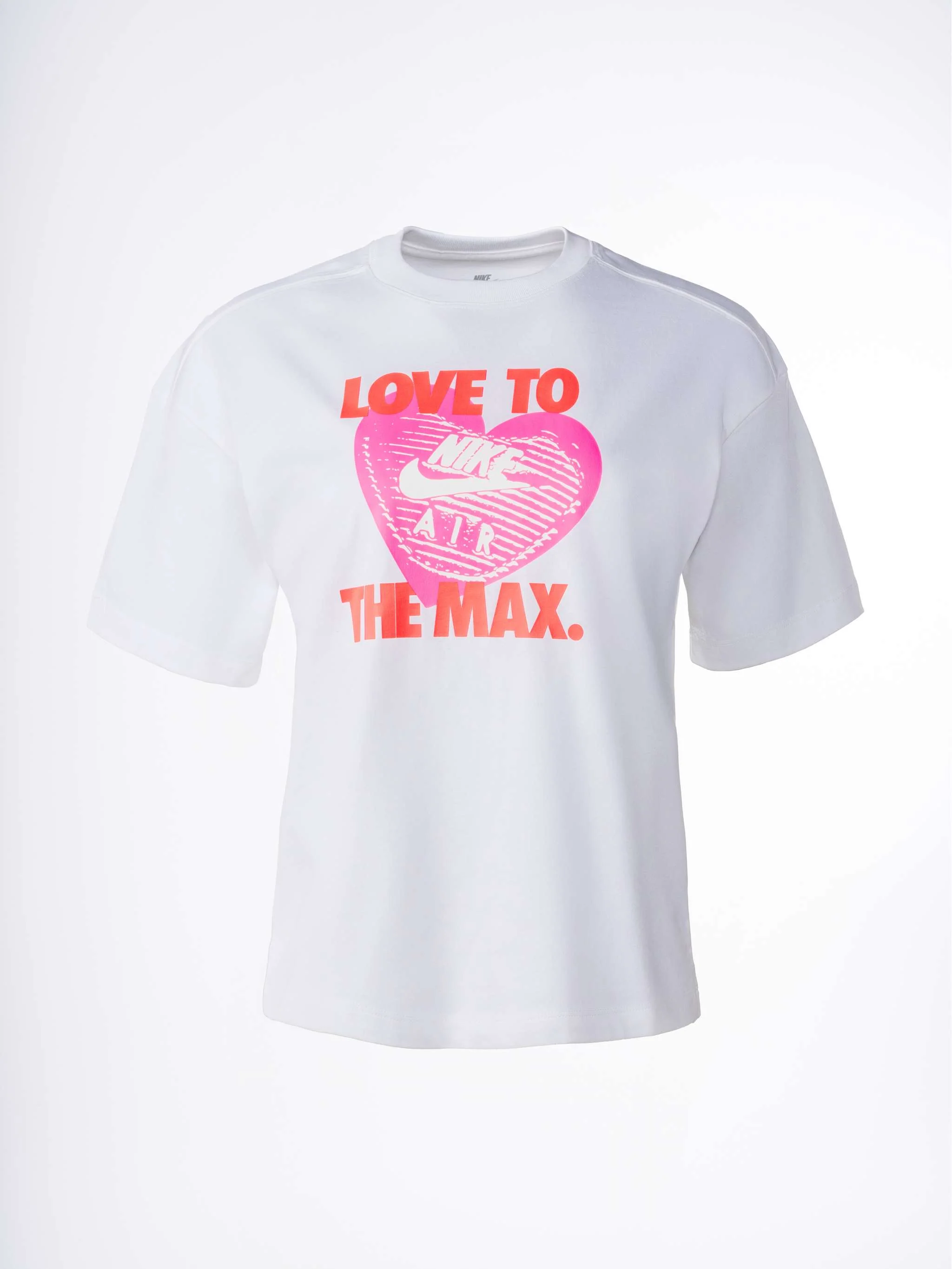 Franela manga corta G Nsw Tee Heart, color blanco, para Niña