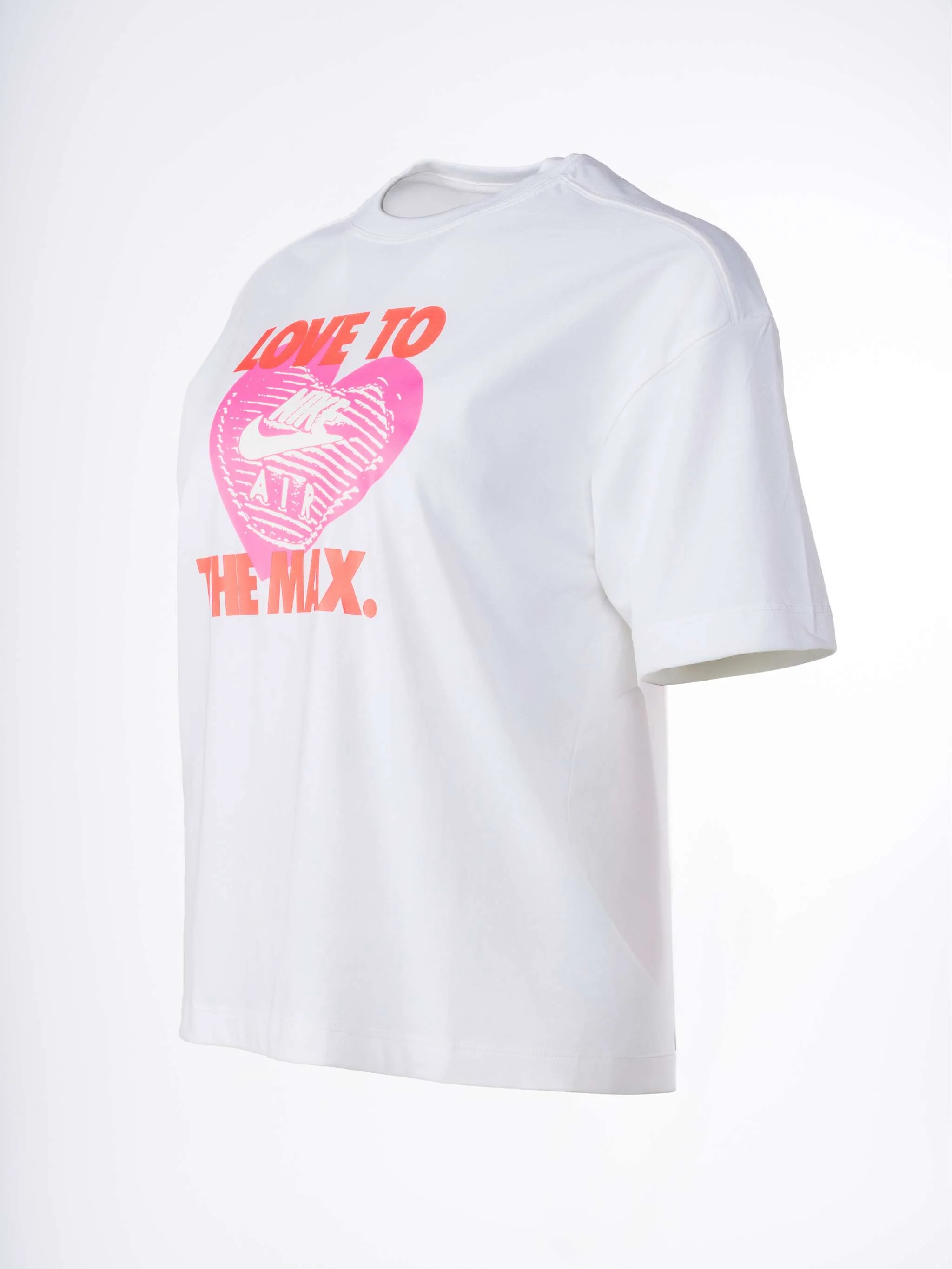 Franela manga corta G Nsw Tee Heart, color blanco, para Niña - Image 3