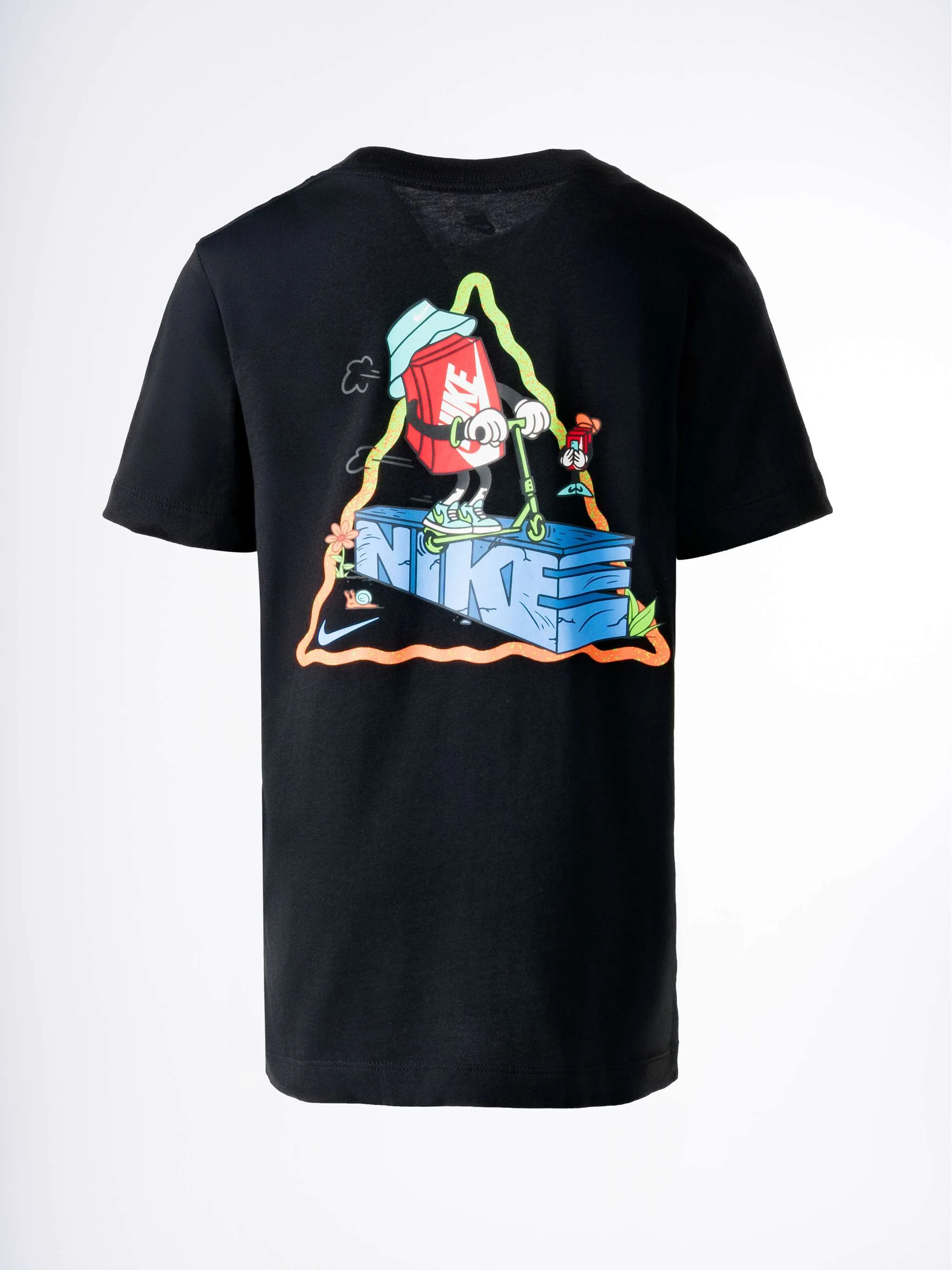 Franela manga corta K Nsw Tee Boxy Scooter, color negro, para Niño - Image 2