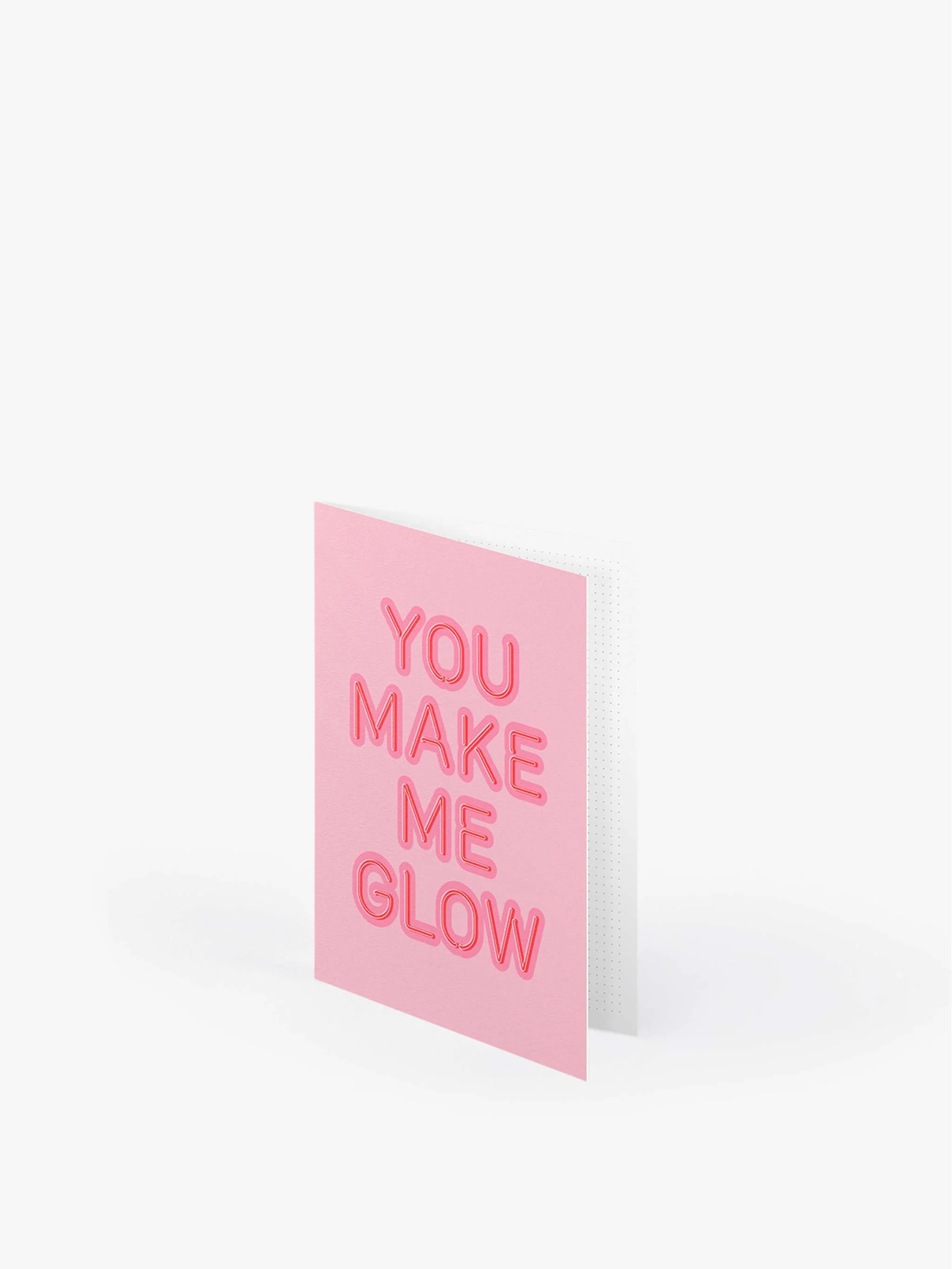 Tarjeta de regalo you make me glow with red envelope, color rosa/rojo - Image 2