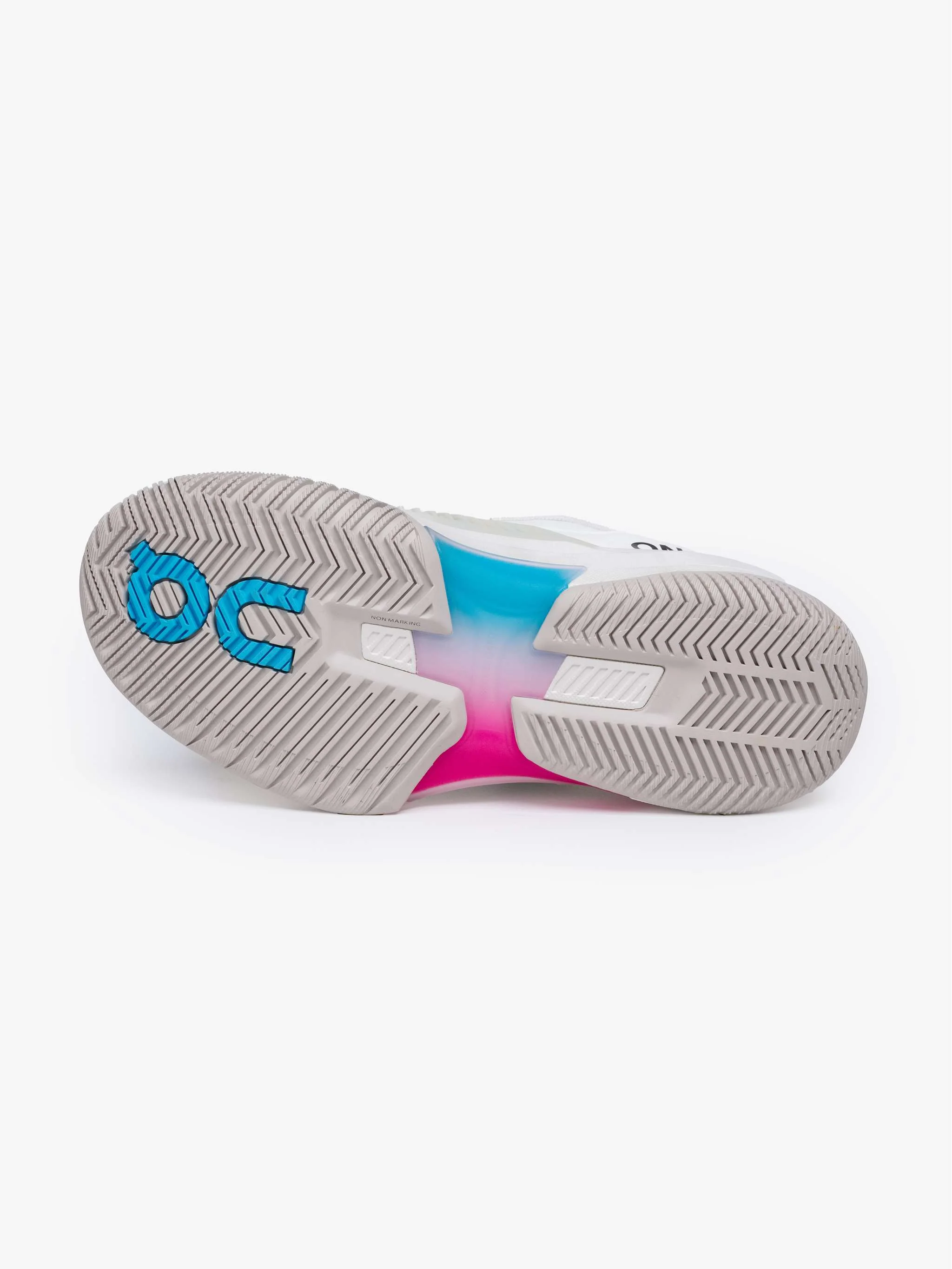 Zapatos deportivos The Roger Pro Fire, color Blanco con Rosado, Para Damas - Image 5
