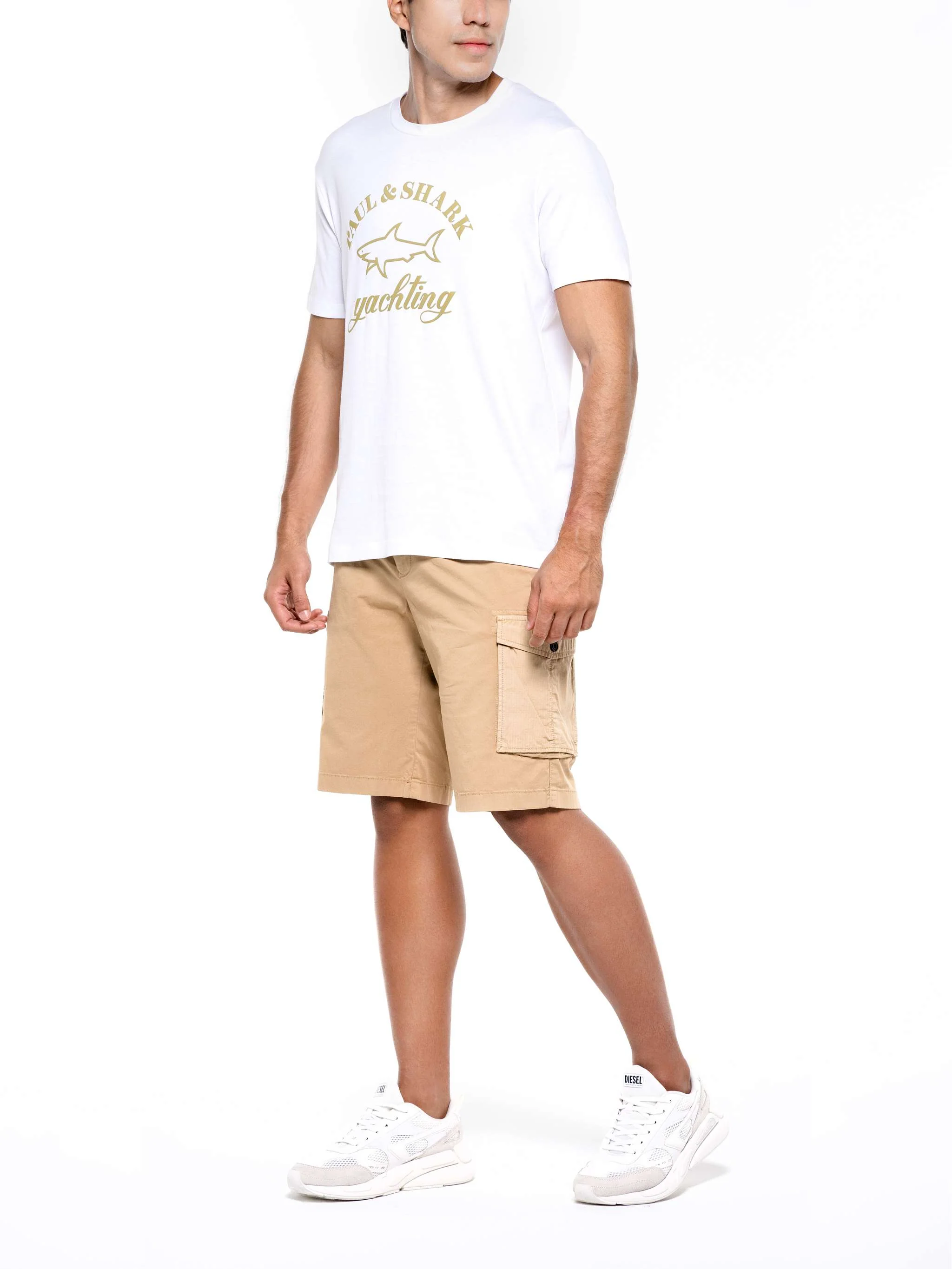 Bermuda Ps, color khaki, para Caballeros - Image 2