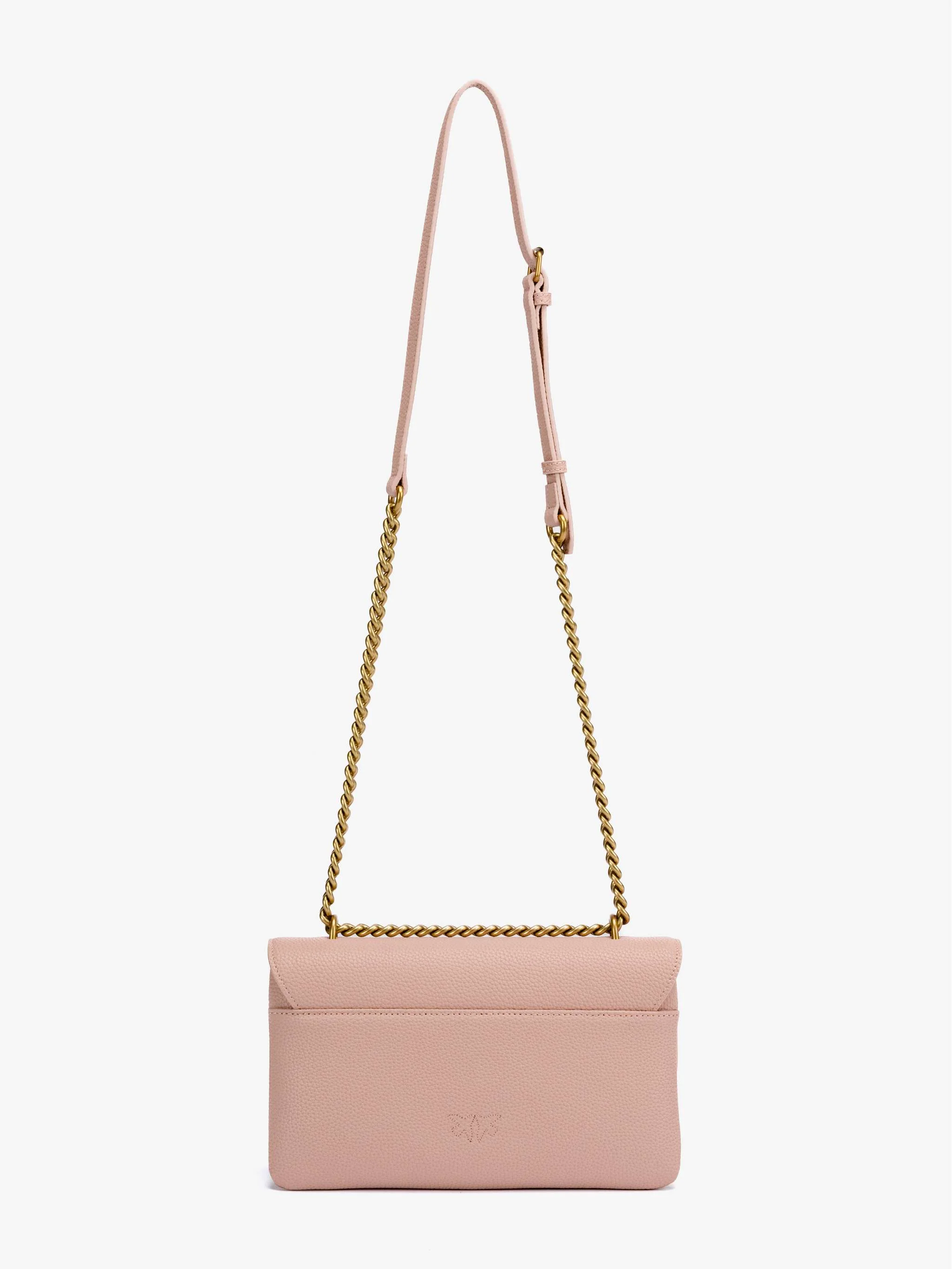 Bolso Love Soft mini Pelle Bottalata, color rosa vieja con dorado, para Damas - Image 4