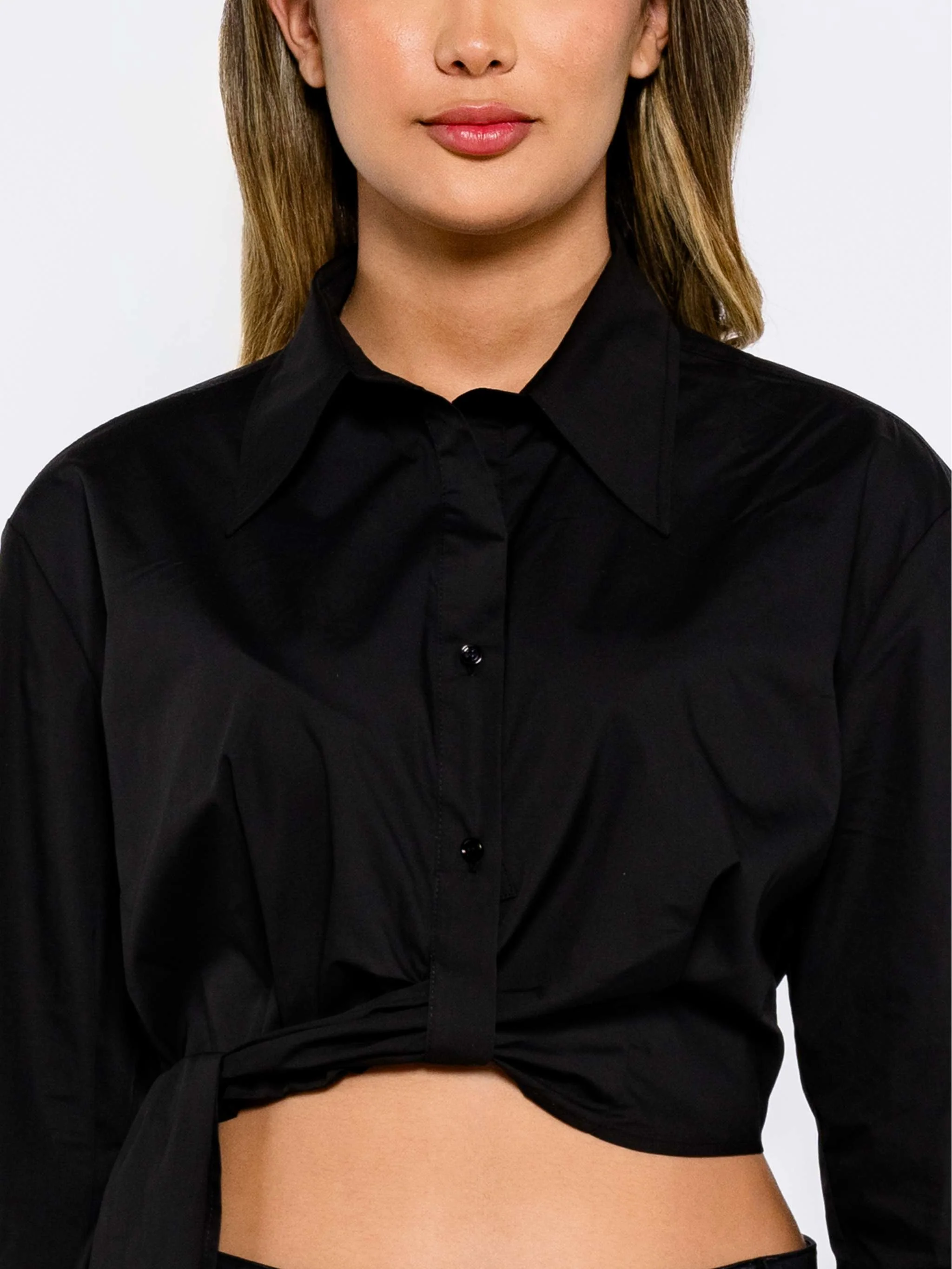 Camisa Camene, color negro, para Damas