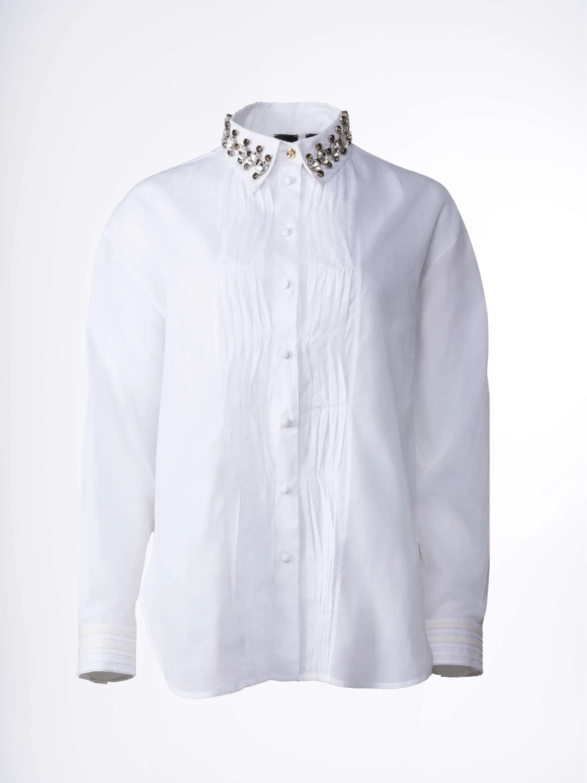 Camisa Carneia, color blanco, para Damas