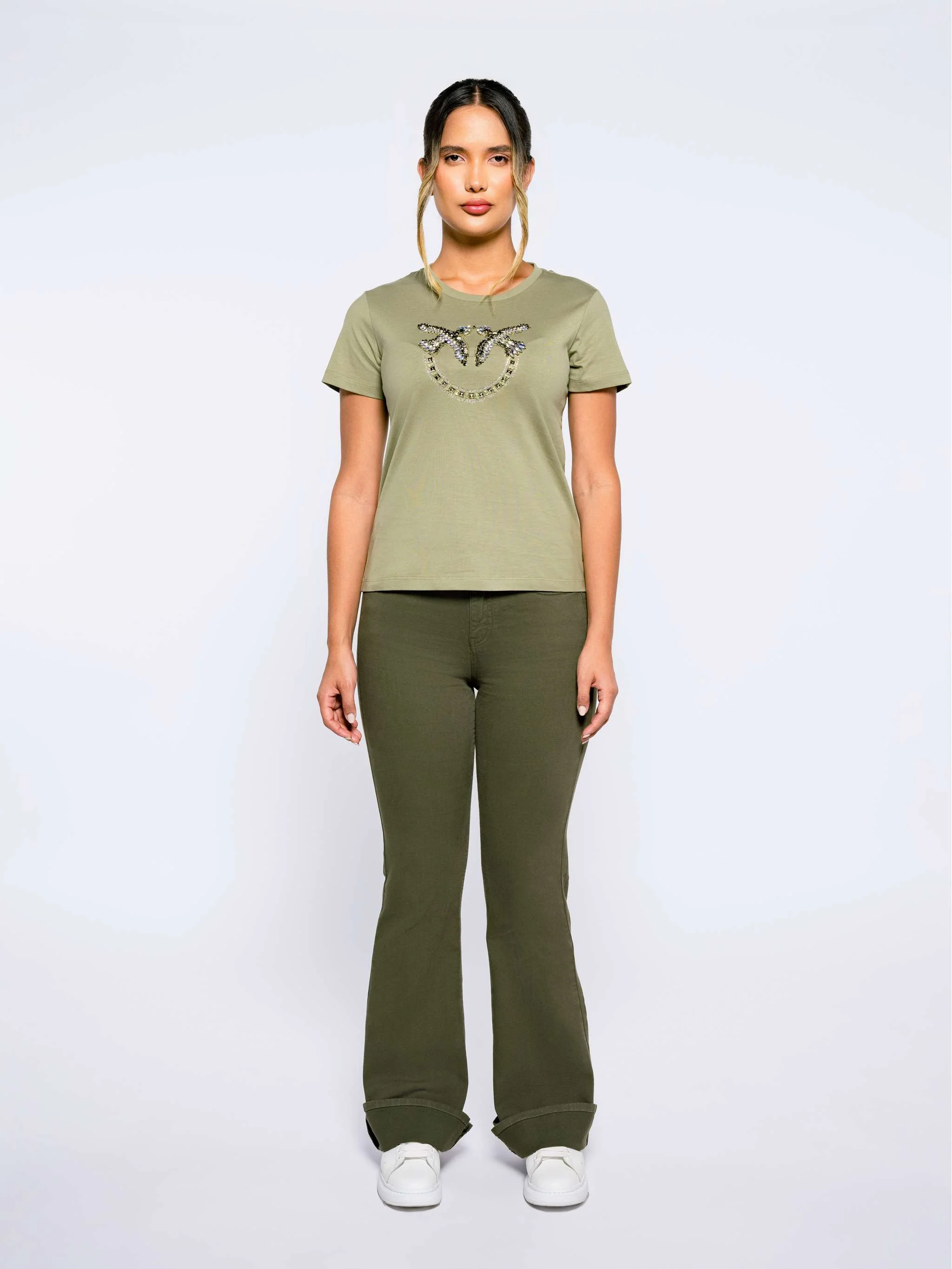Franela Quentin, color verde, para Damas - Image 3