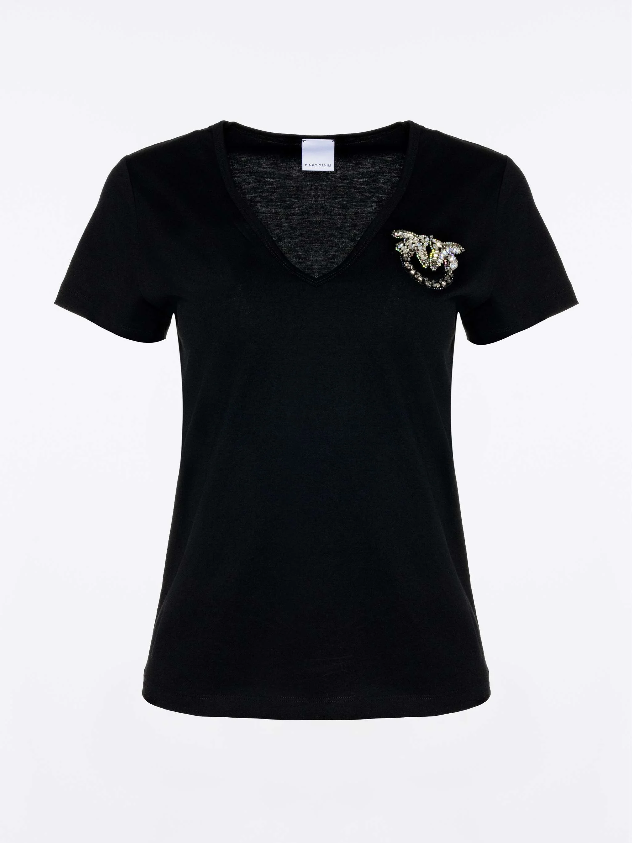 Franela Turbato, color negro, para Damas