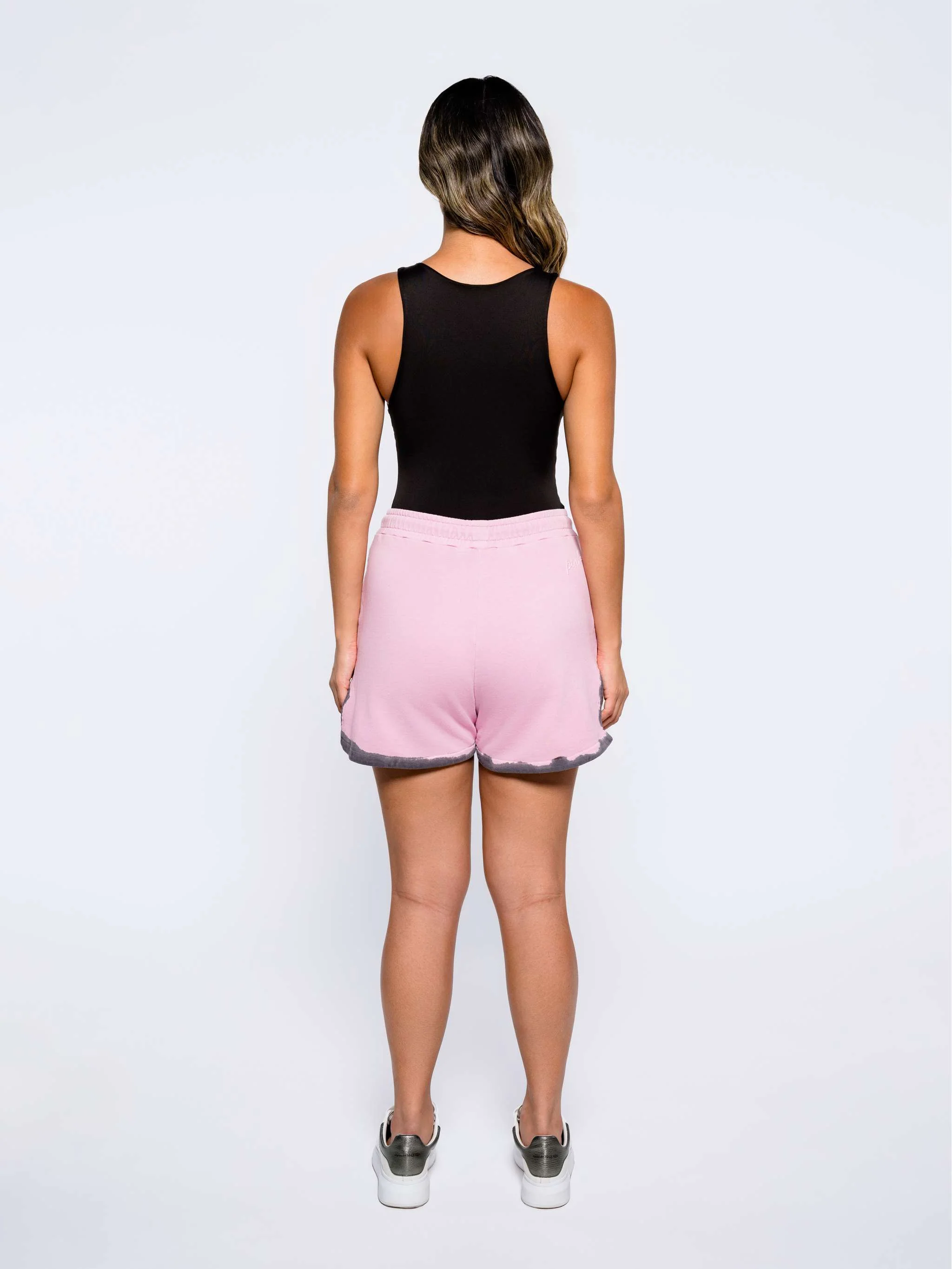 Short Salto, color rosado con gris, para Damas - Image 4
