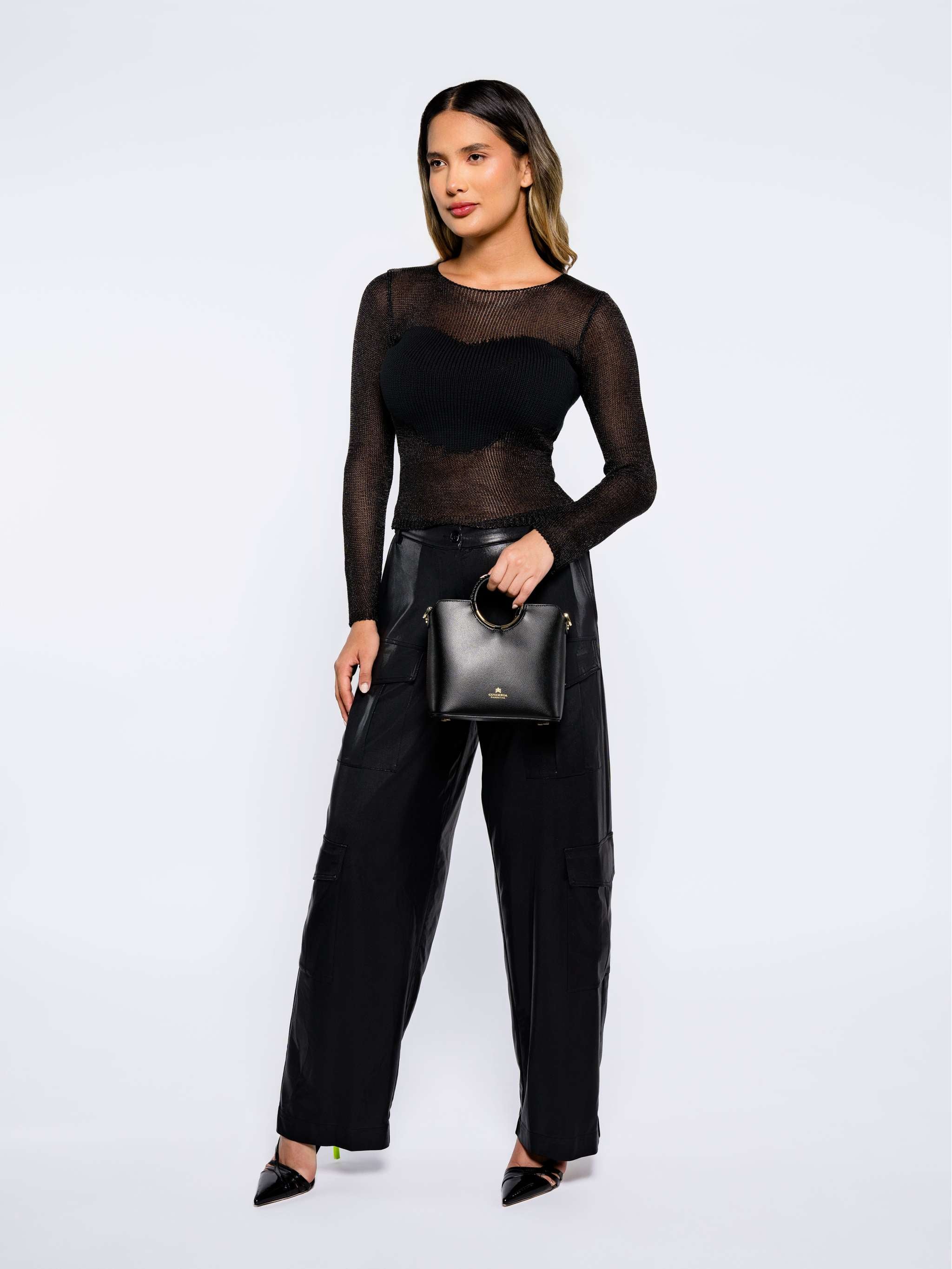 Top Favogna, color negro, para Damas - Image 2