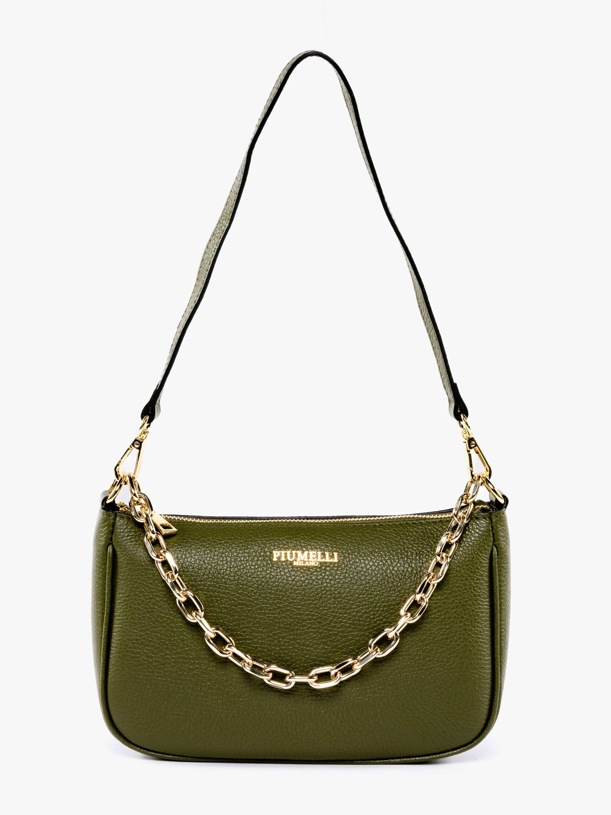 Bolso de hombro Nives, color verde oliva, para Damas