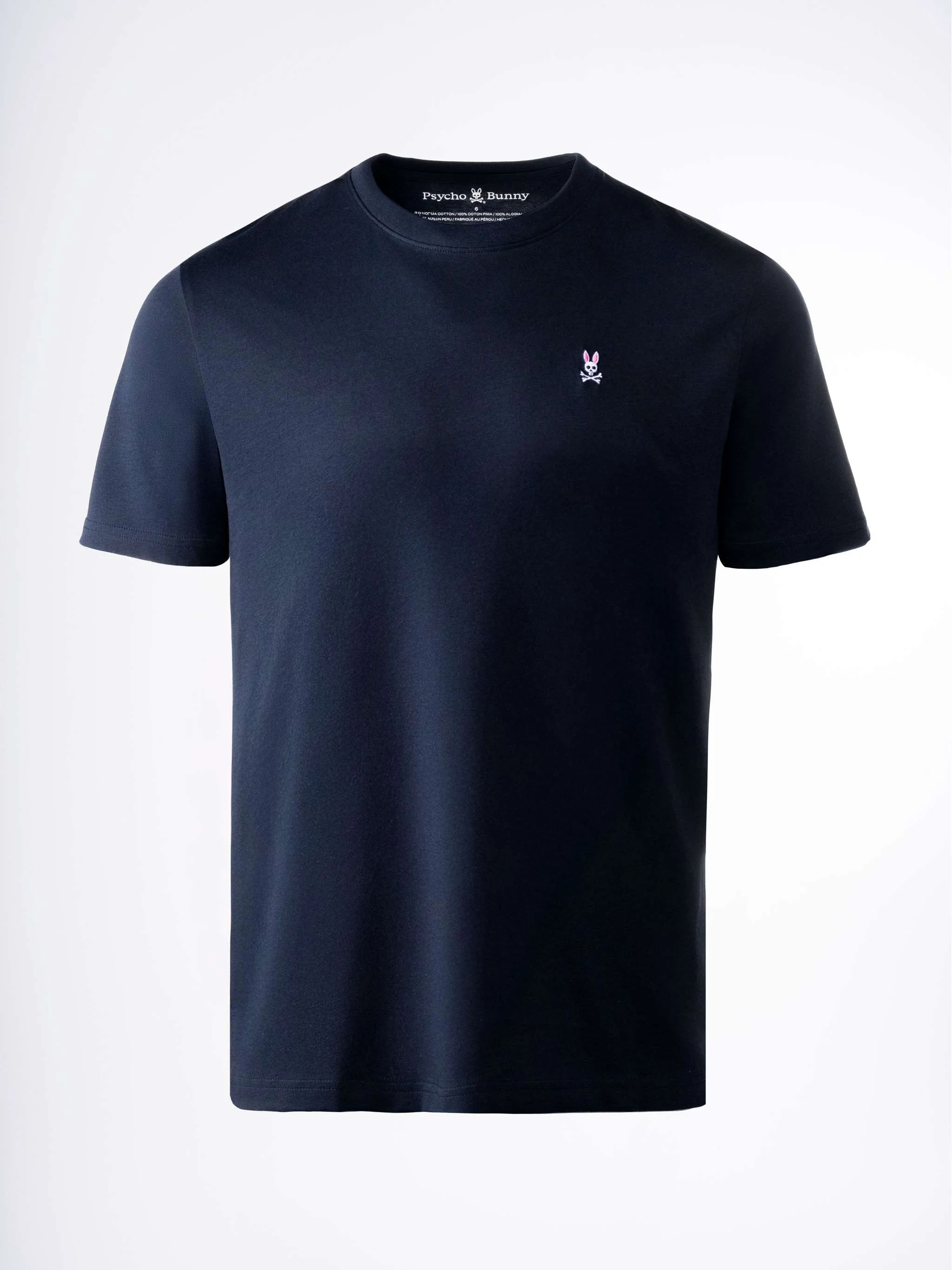 Camiseta Clásica Cuello Redondo, color azul marino, para Caballeros