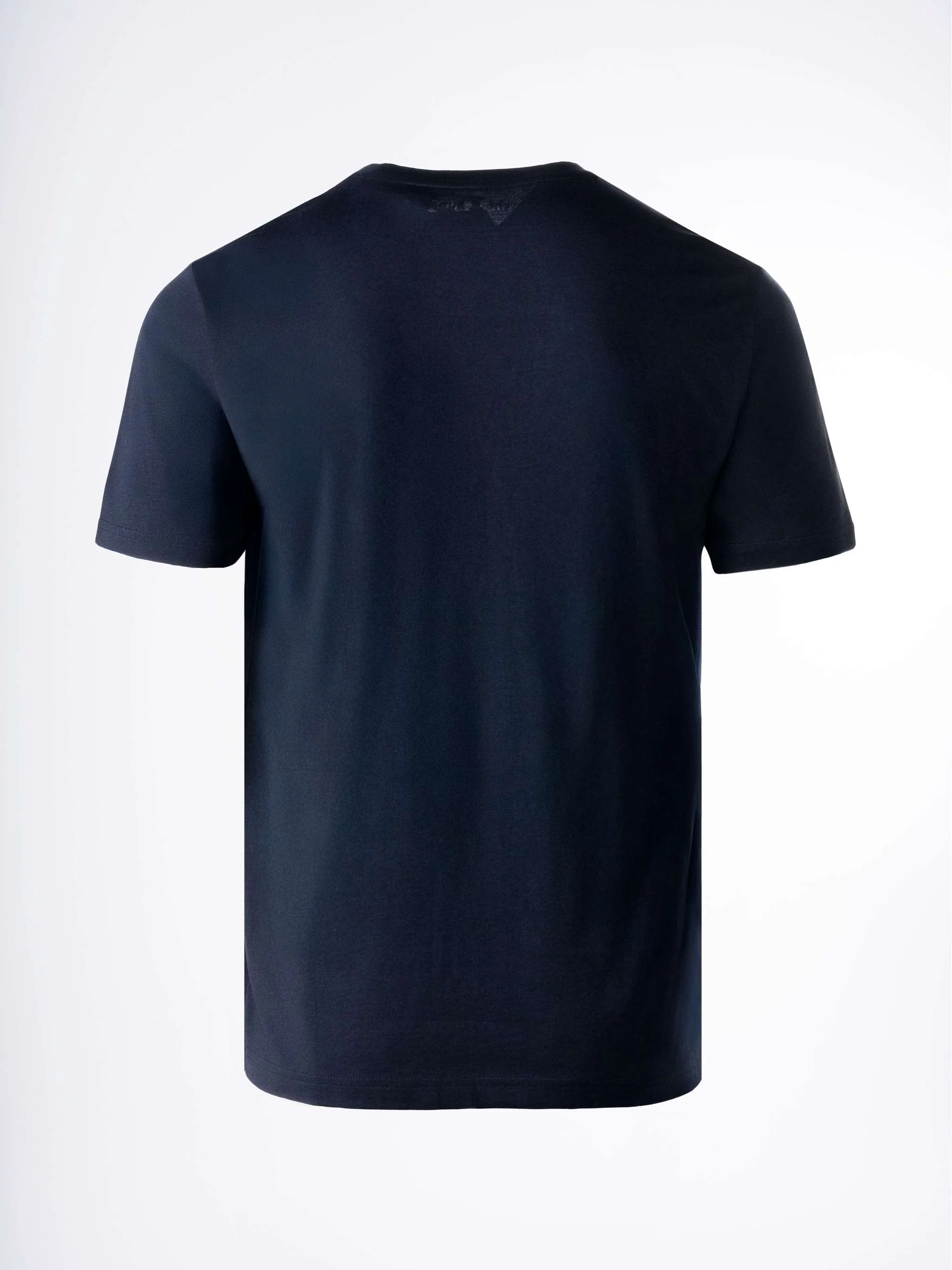 Camiseta Clásica Cuello Redondo, color azul marino, para Caballeros - Image 2