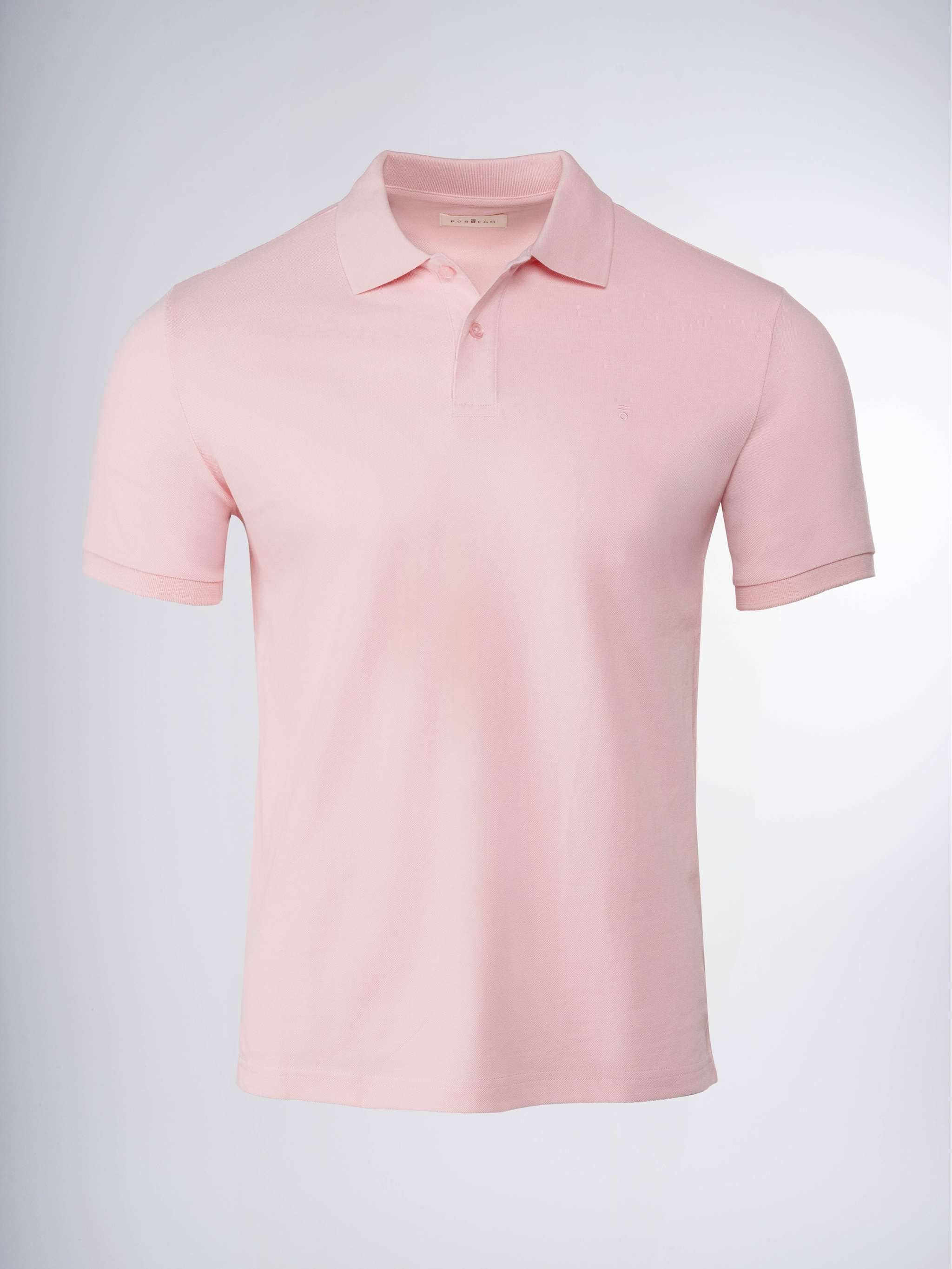 Chemise Polo S/Sleeve, color rosa chicle, para Caballeros