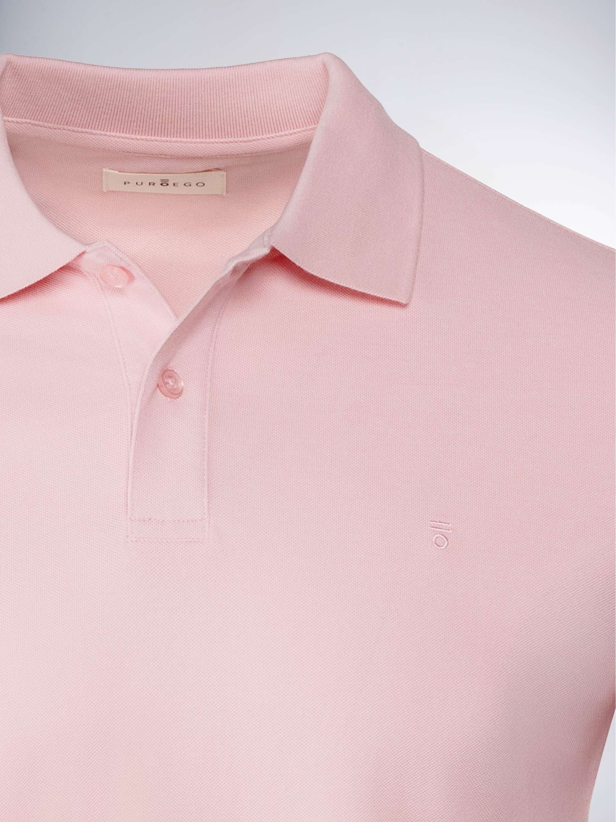 Chemise Polo S/Sleeve, color rosa chicle, para Caballeros - Image 4