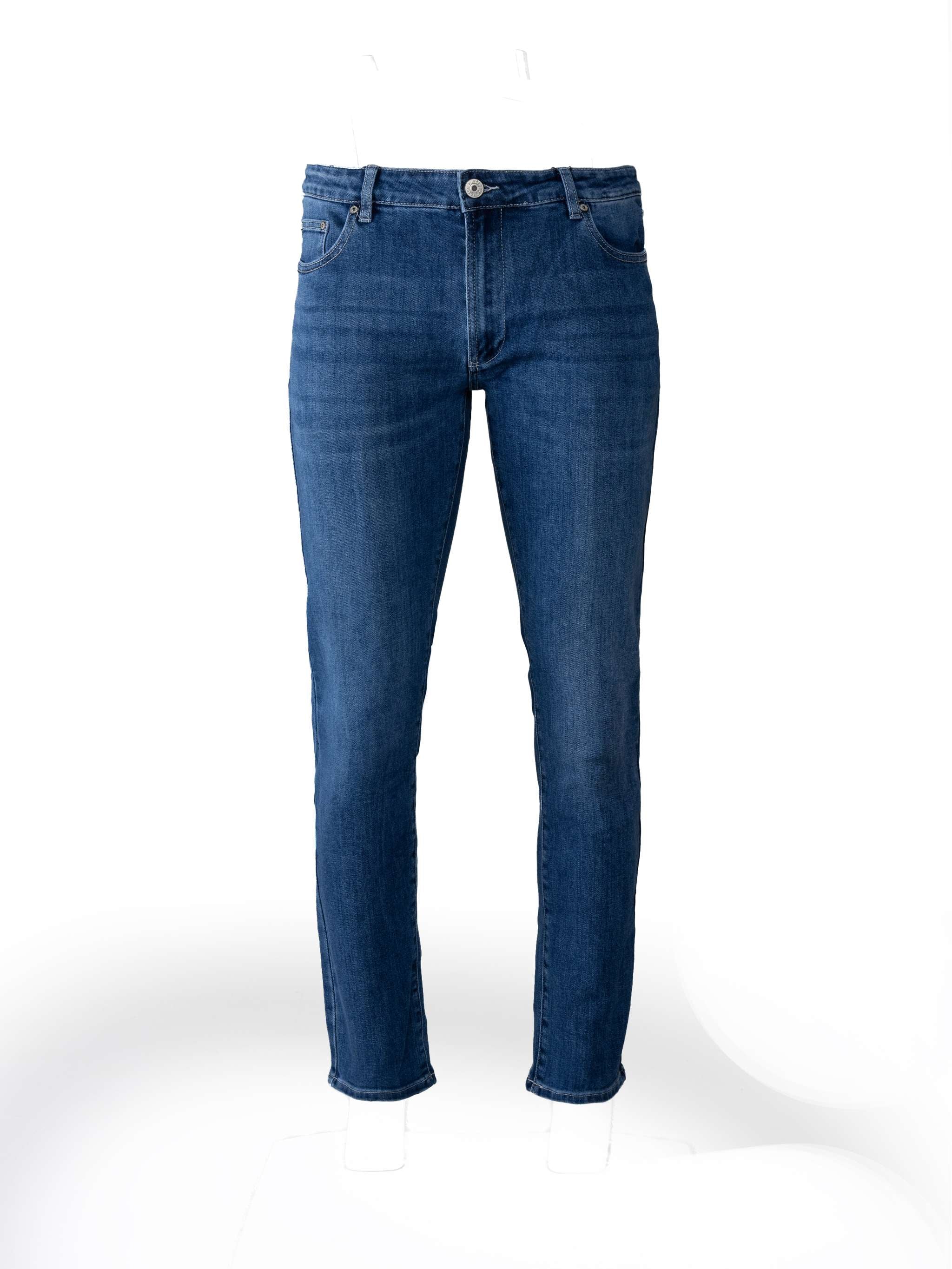 Jeans 5 Pockets - Twill Denim, color azul Niágara, para Caballeros