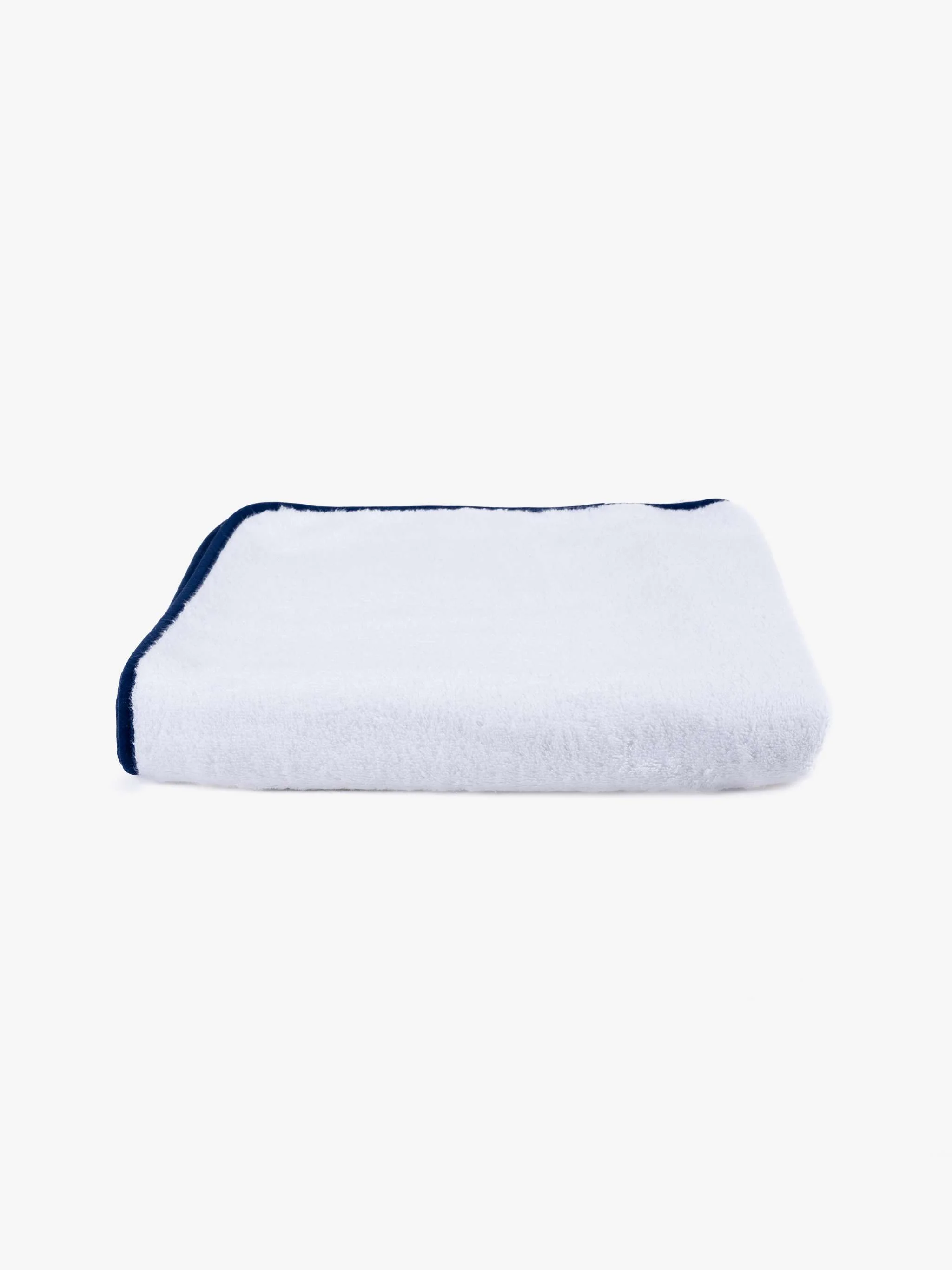 Toalla de ducha, tamaño 75 x 150 cm, 600 g/m2 algodón orgánico, color azul marino