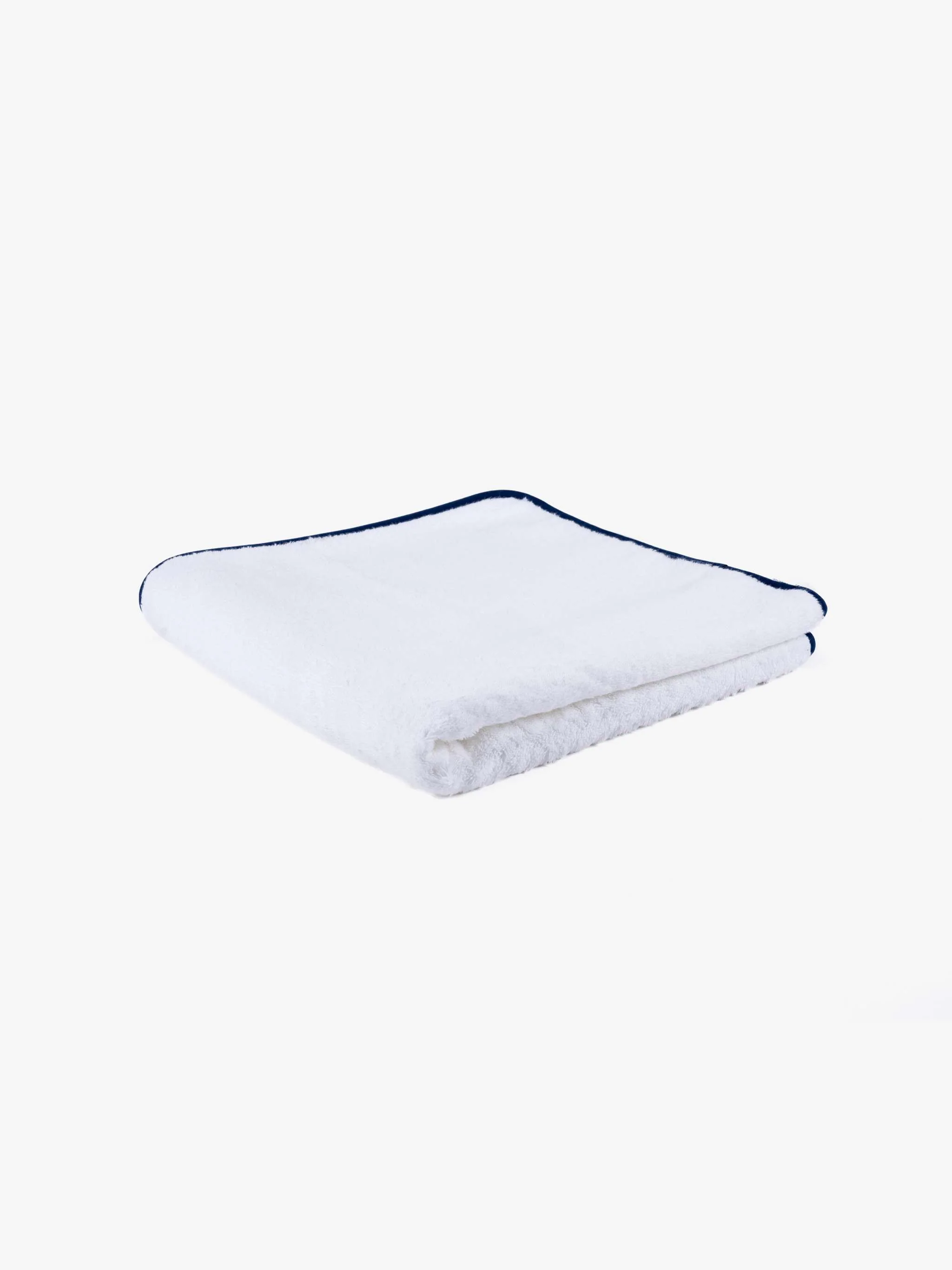 Toalla de ducha, tamaño 75 x 150 cm, 600 g/m2 algodón orgánico, color azul marino - Image 2