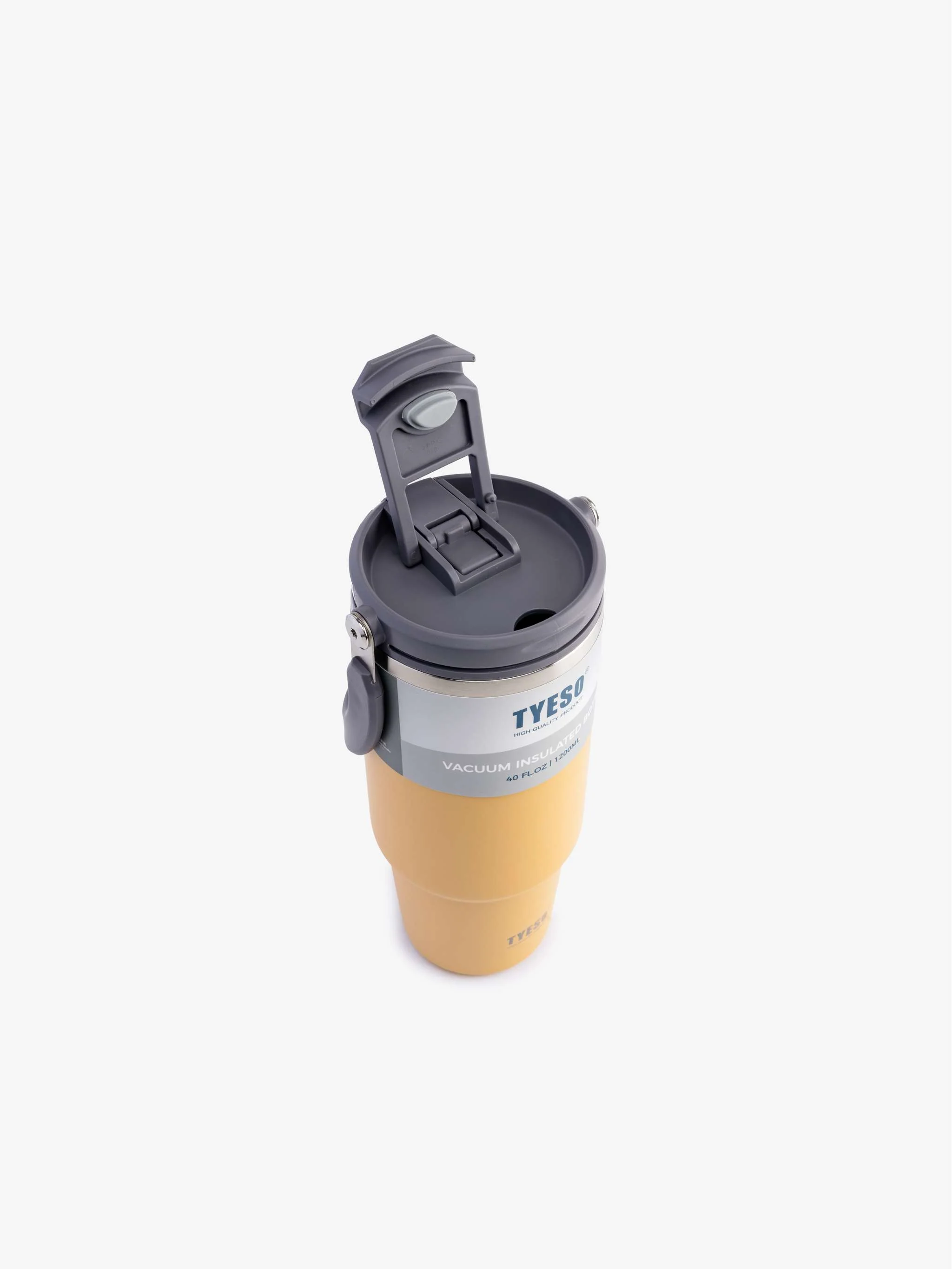 Termo de café aislante TYESO, color Amarillo 1200ml - Image 2
