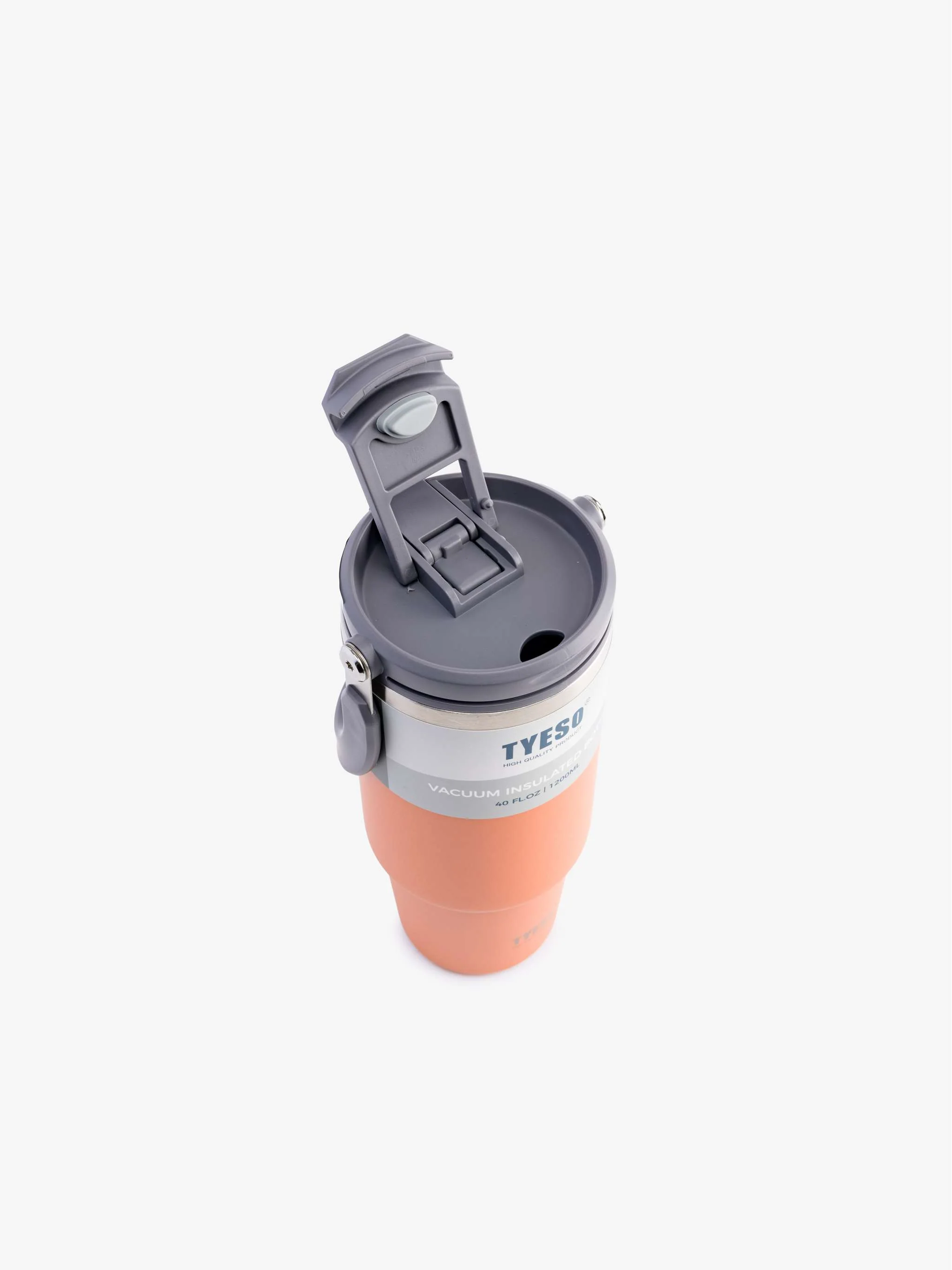 Termo de café aislante TYESO, color Naranja 1200ml - Image 2