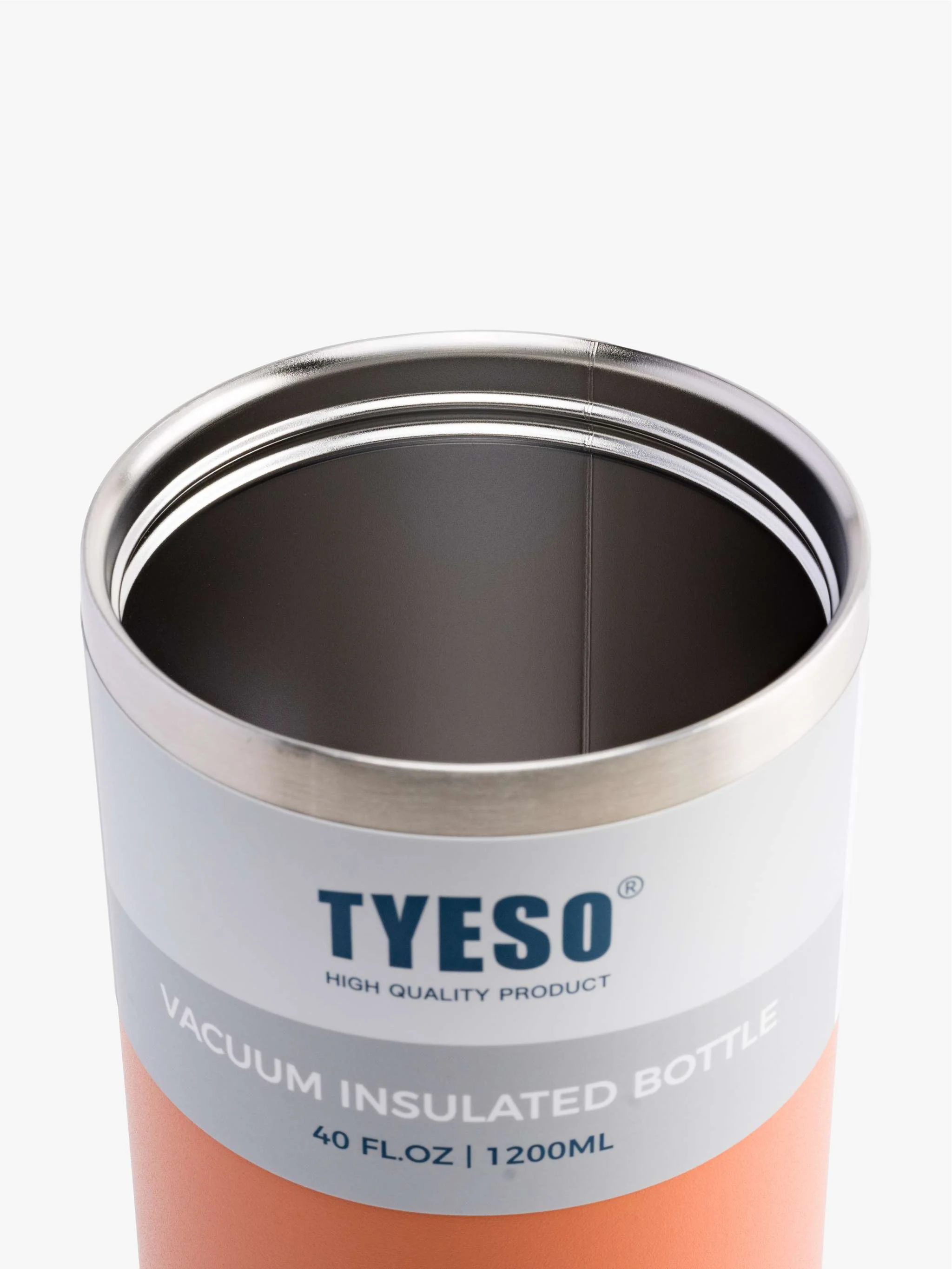 Termo de café aislante TYESO, color Naranja 1200ml - Image 3