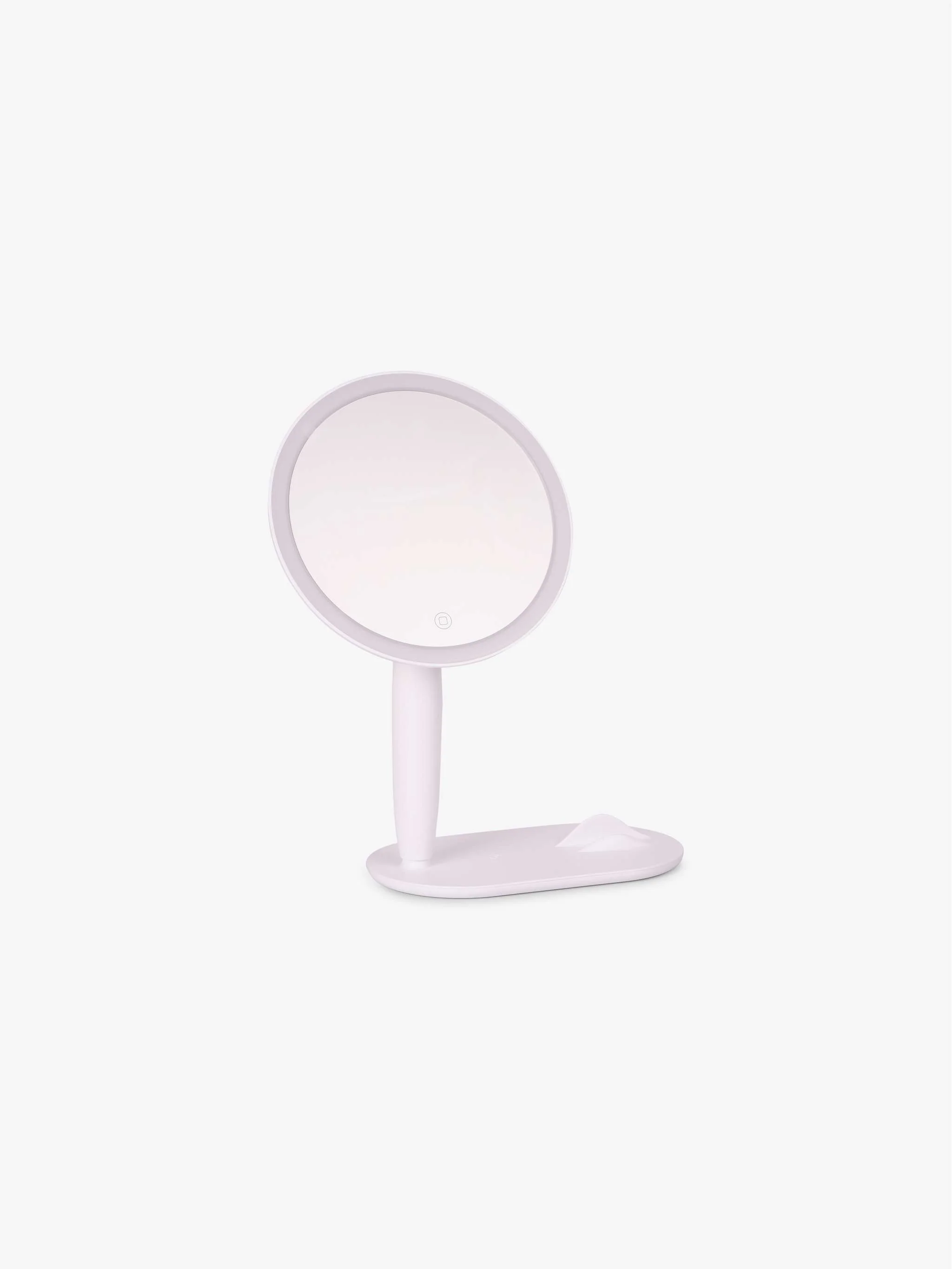 Espejo con soporte para celular, manos libres y luz regulable