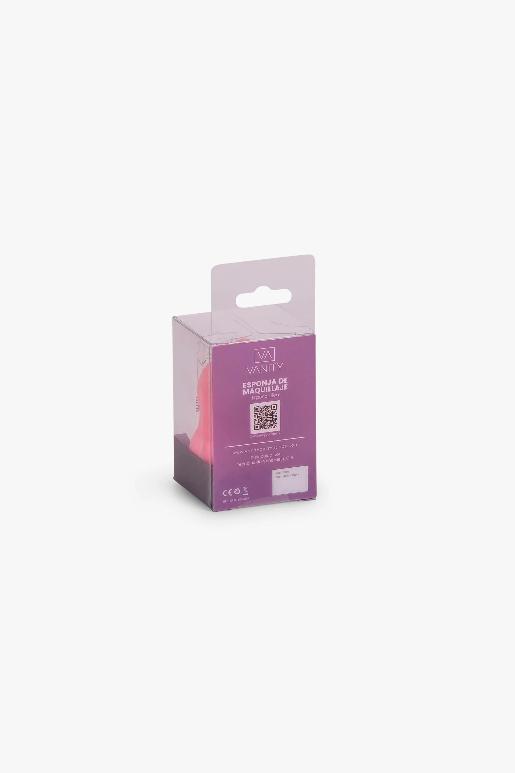 Esponja para maquillaje rosada, textura suave y forma ovalada - Image 4