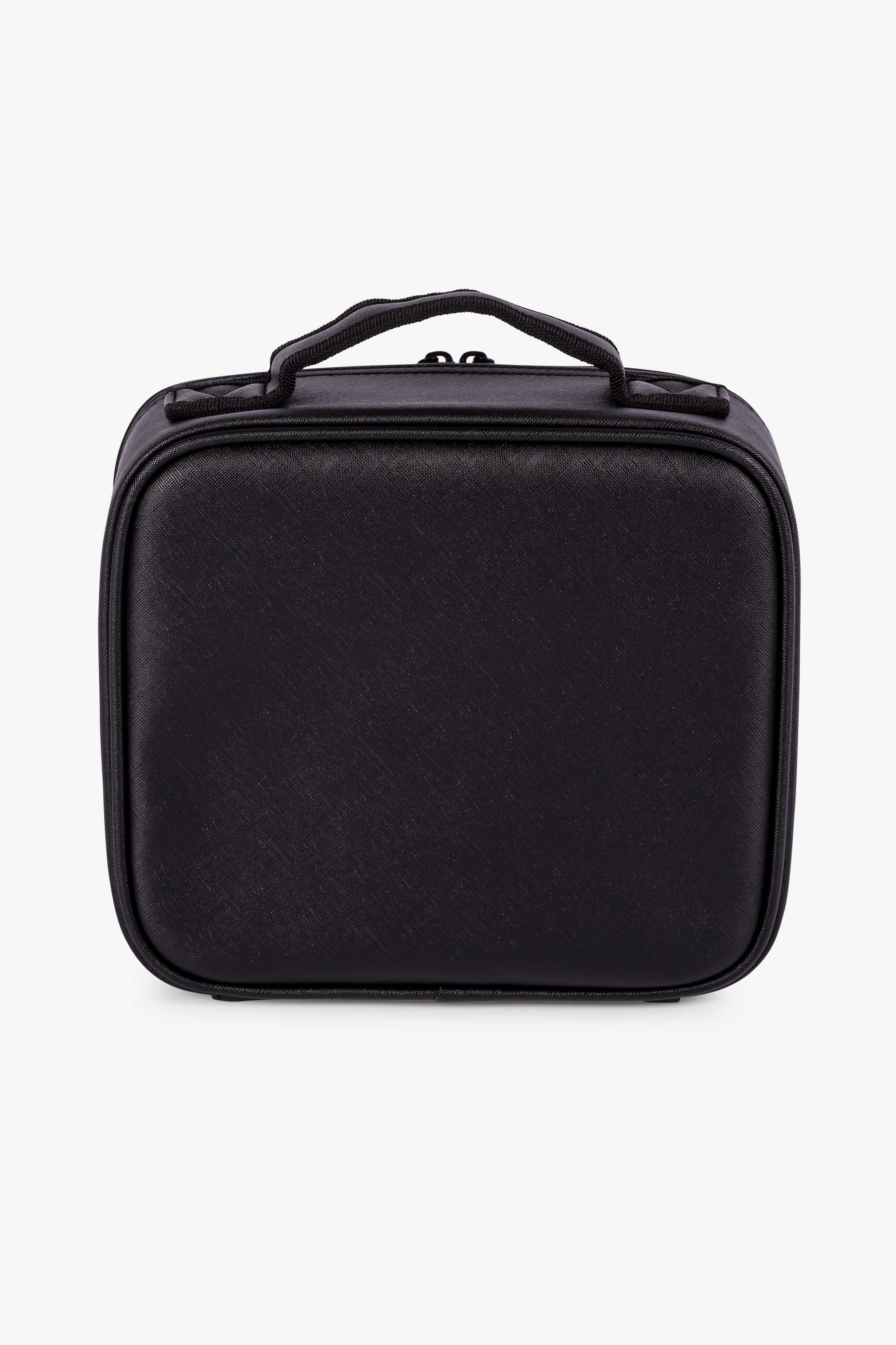 Neceser de cosméticos color negro, diseño elegante y resistente
